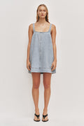 Lucina Stud Denim Mini Dress