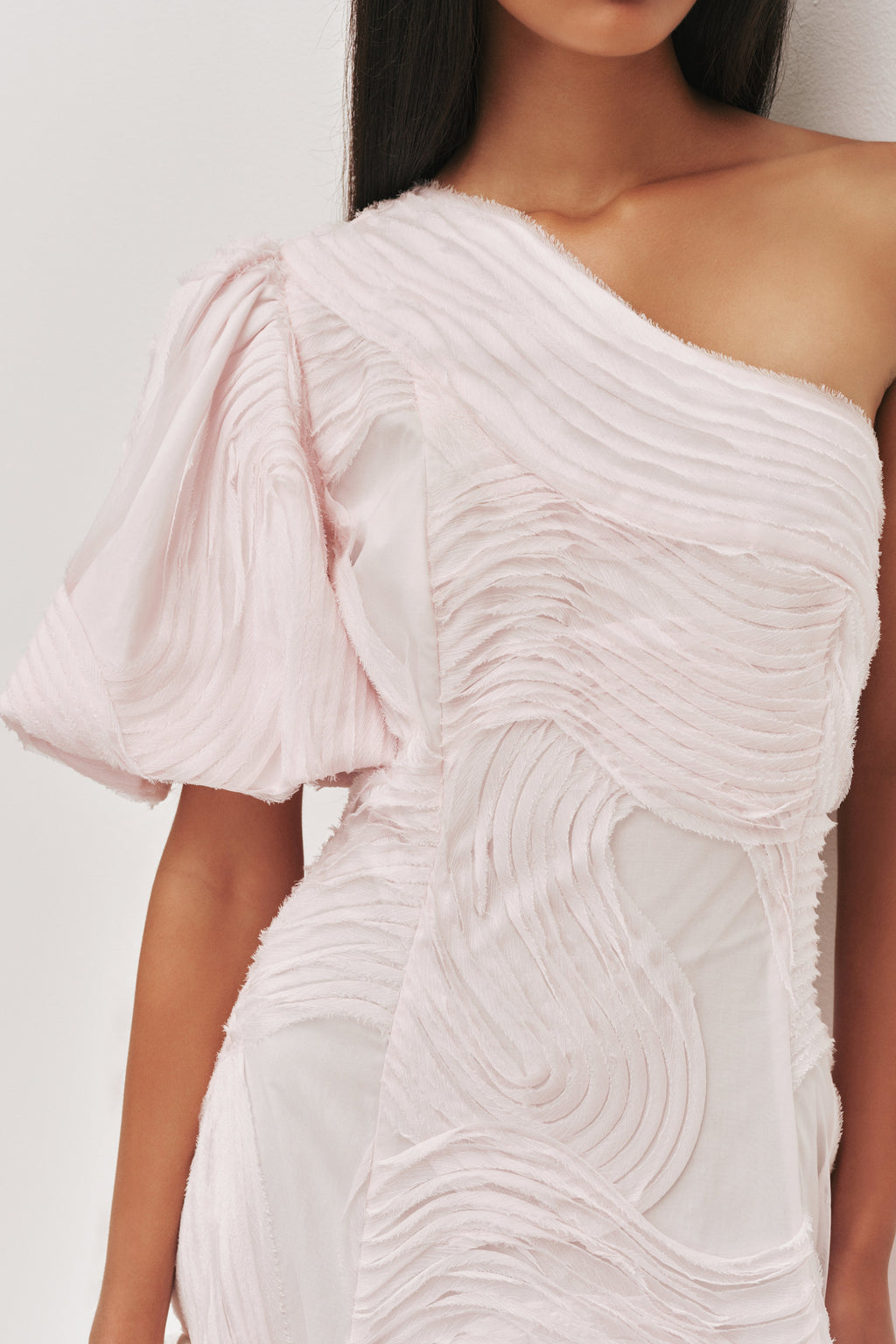 Wave One Shoulder Dress
