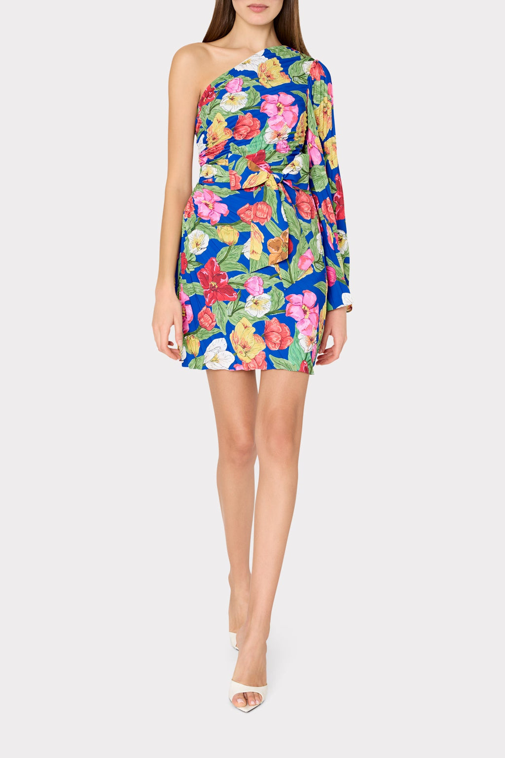Linden Tulip Rosette Pleated Dress