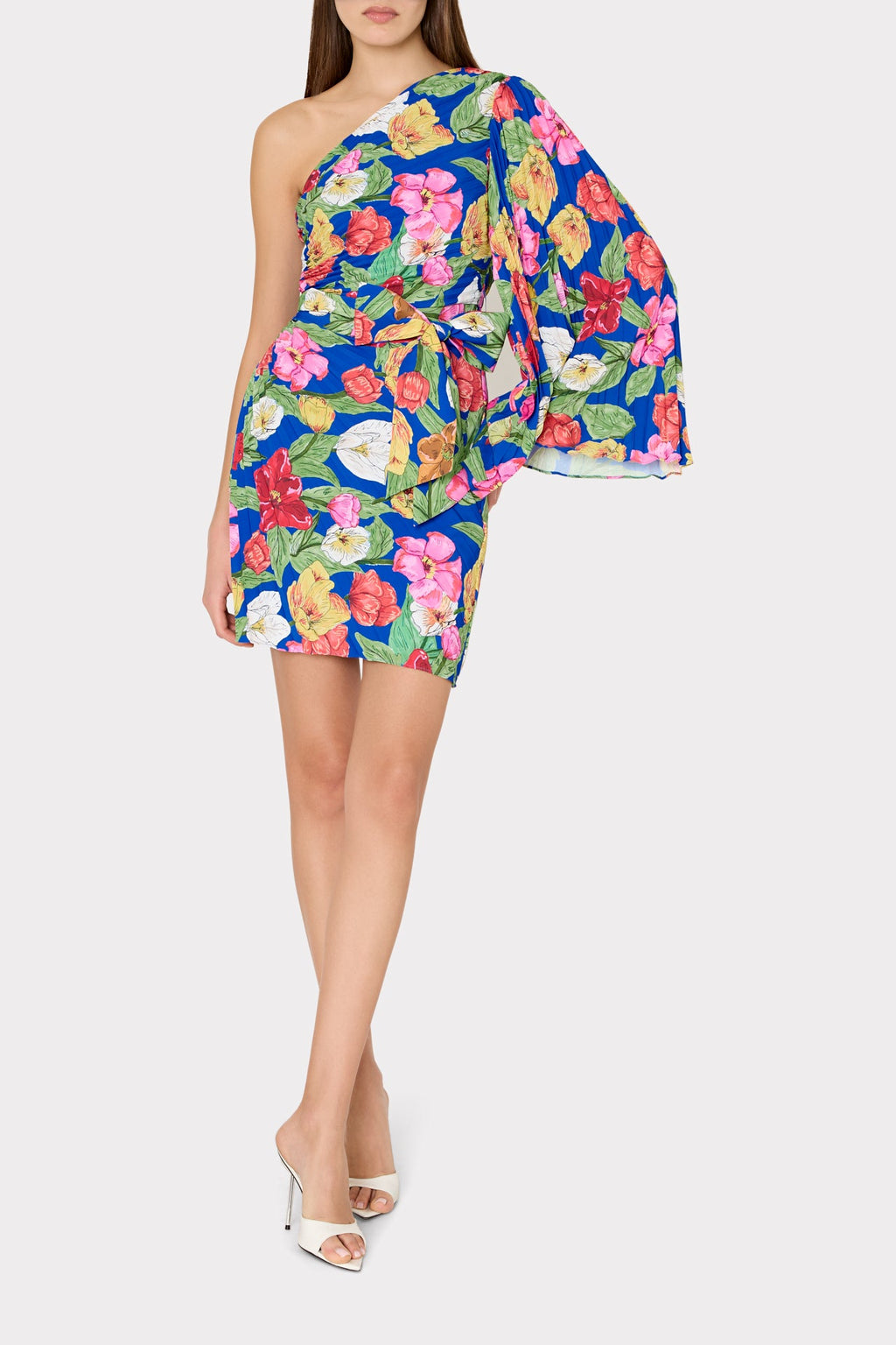 Linden Tulip Rosette Pleated Dress