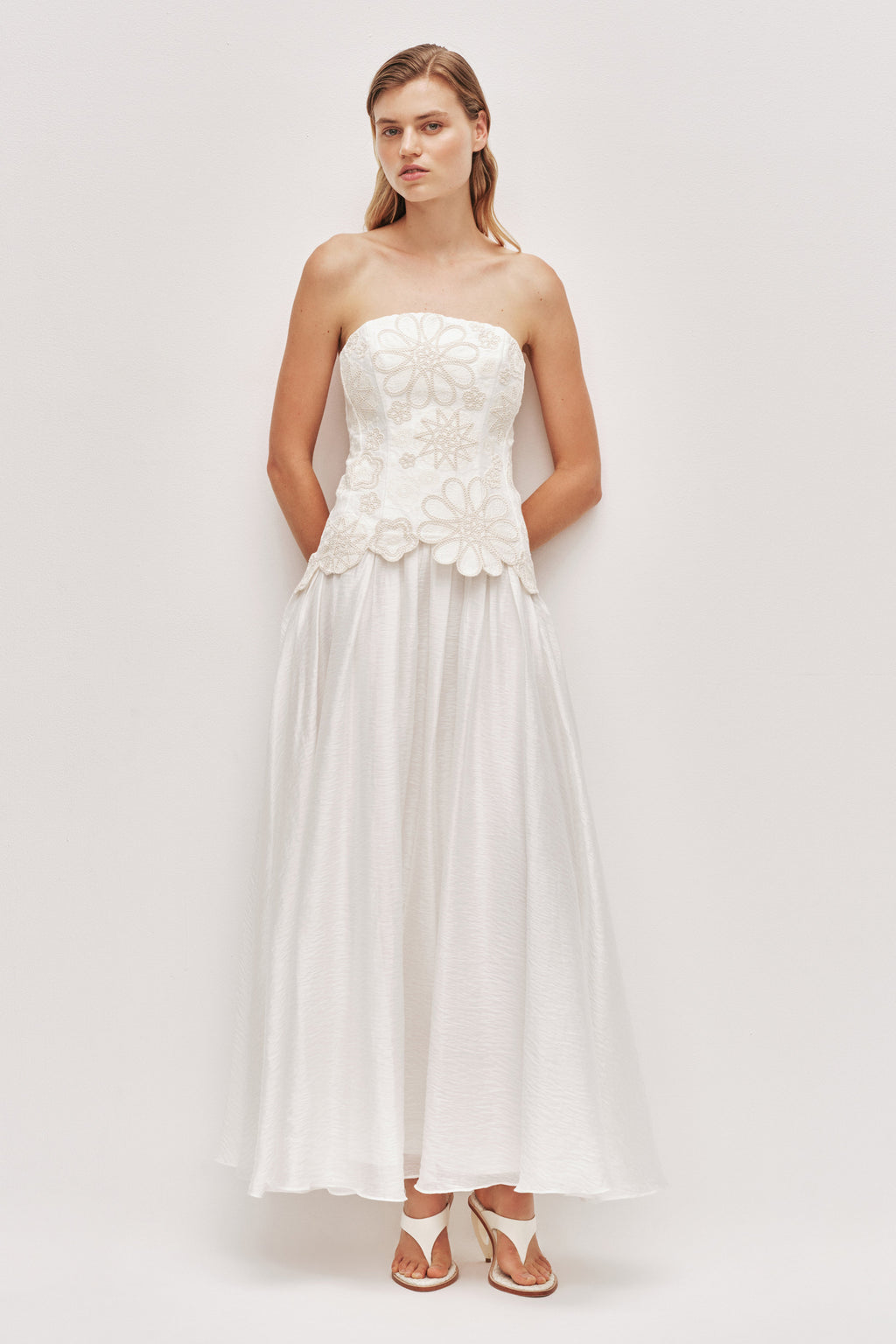 Gia Embroidered Gown