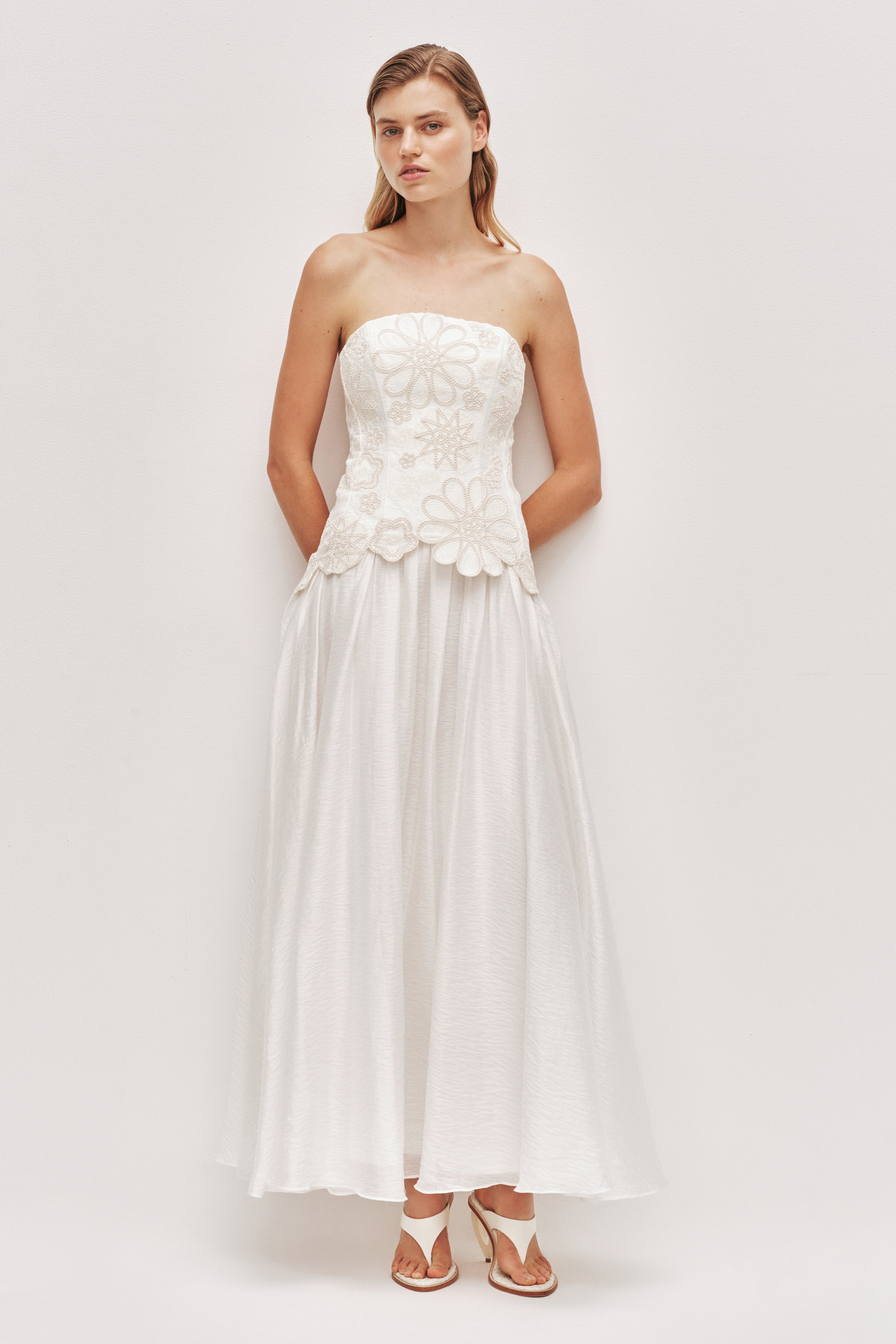 Gia Embroidered Gown