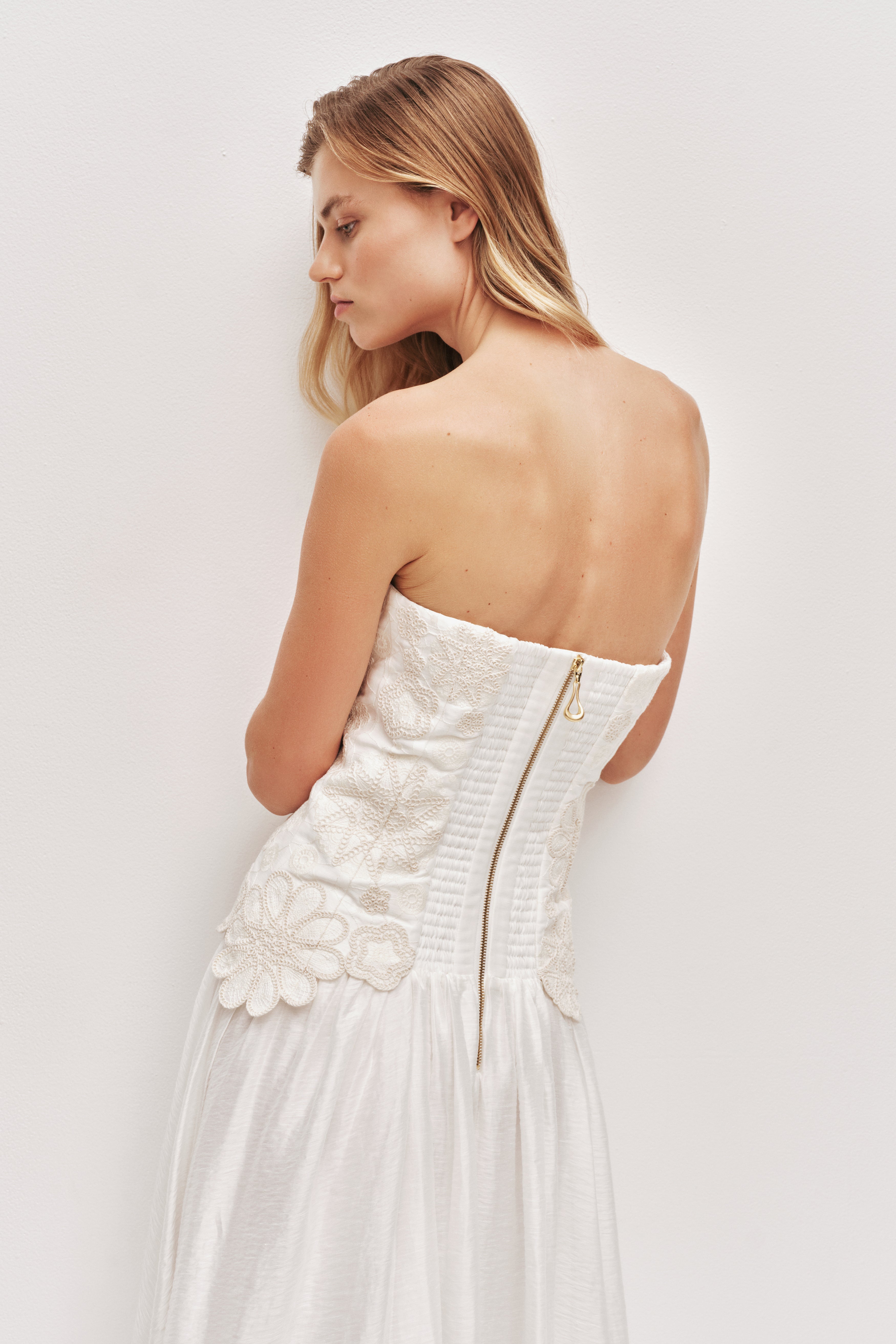 Gia Embroidered Gown