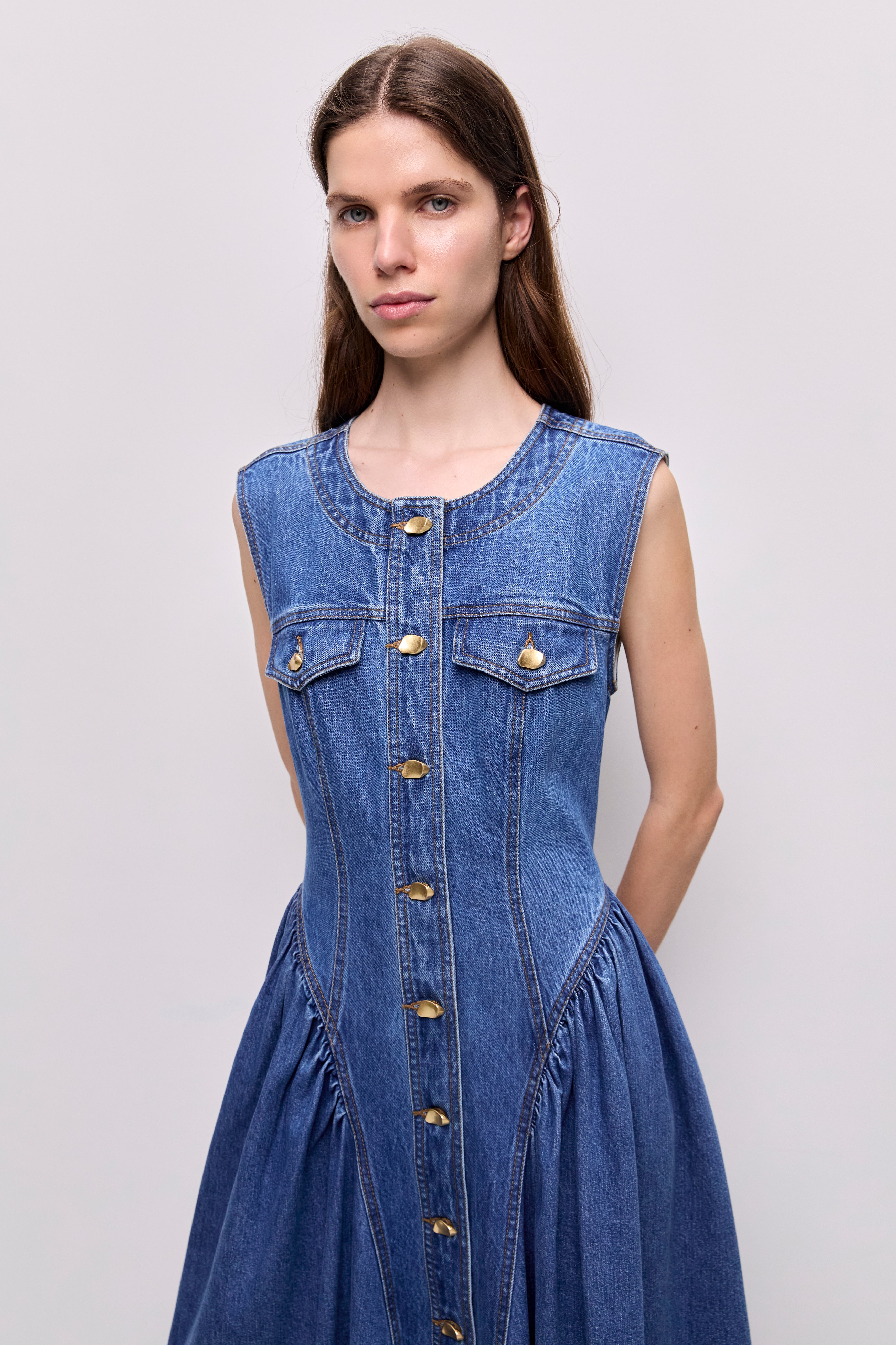 Loxley Denim Midi Dress