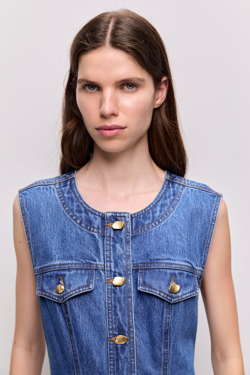 Loxley Denim Midi Dress