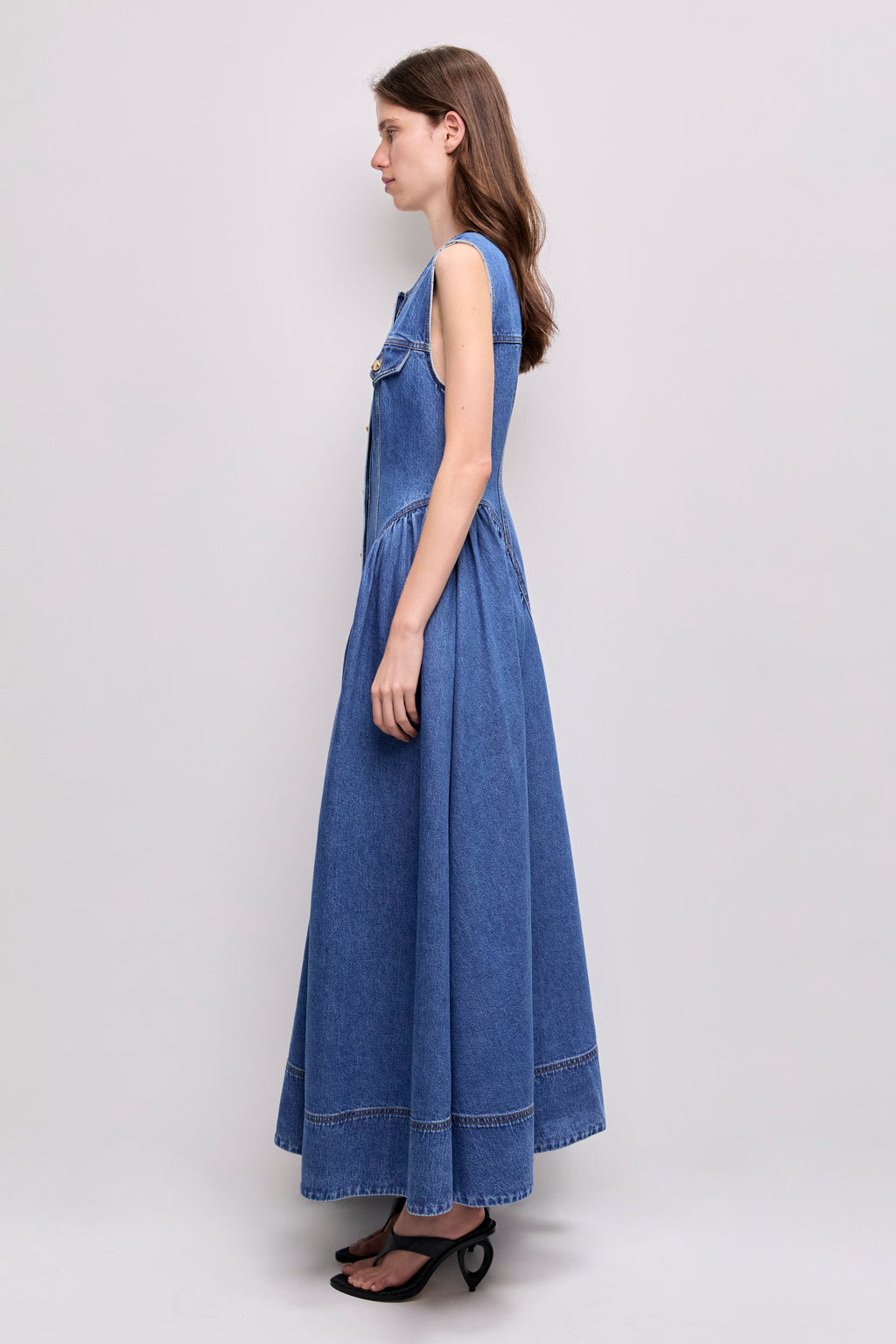 Loxley Denim Midi Dress