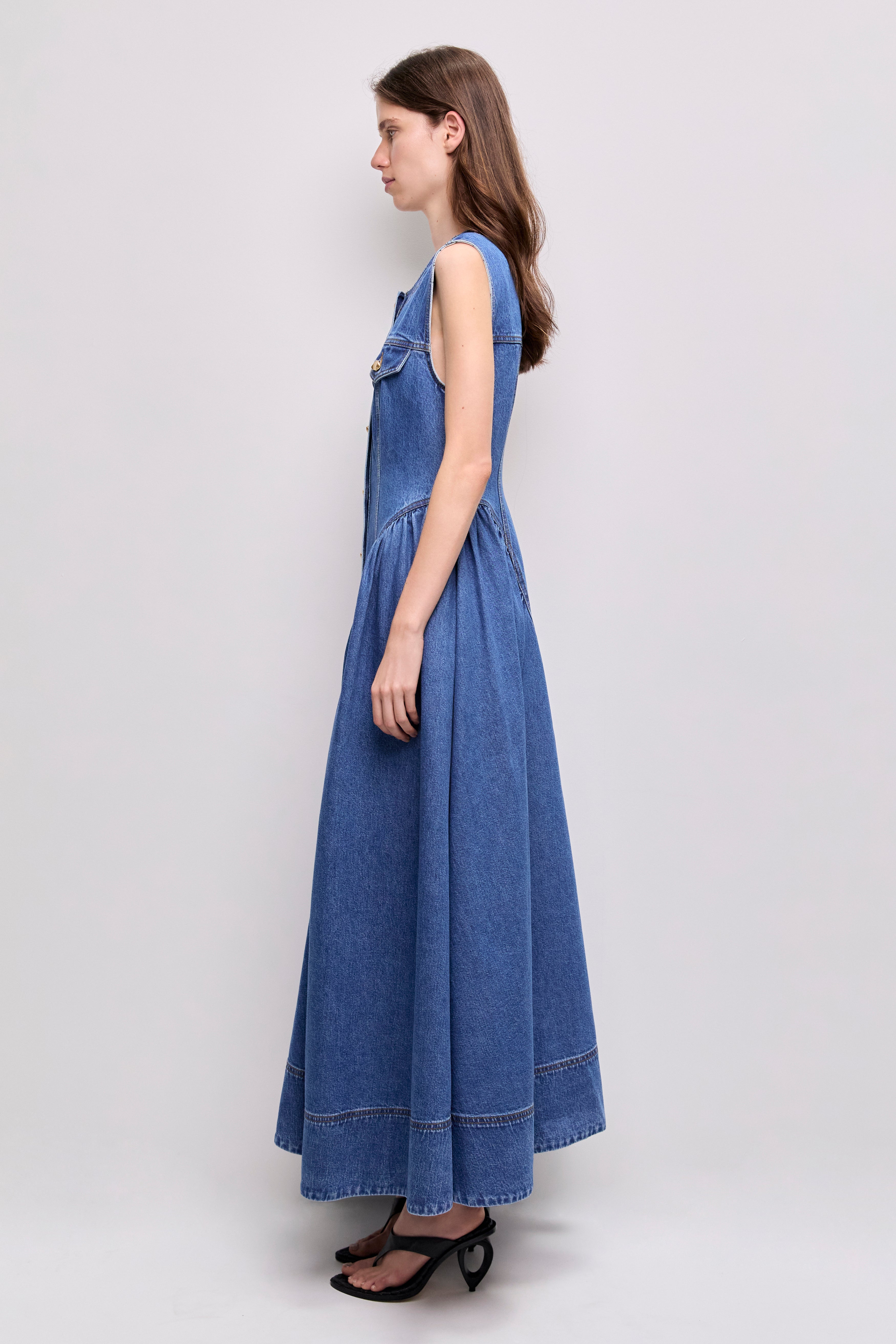 Loxley Denim Midi Dress