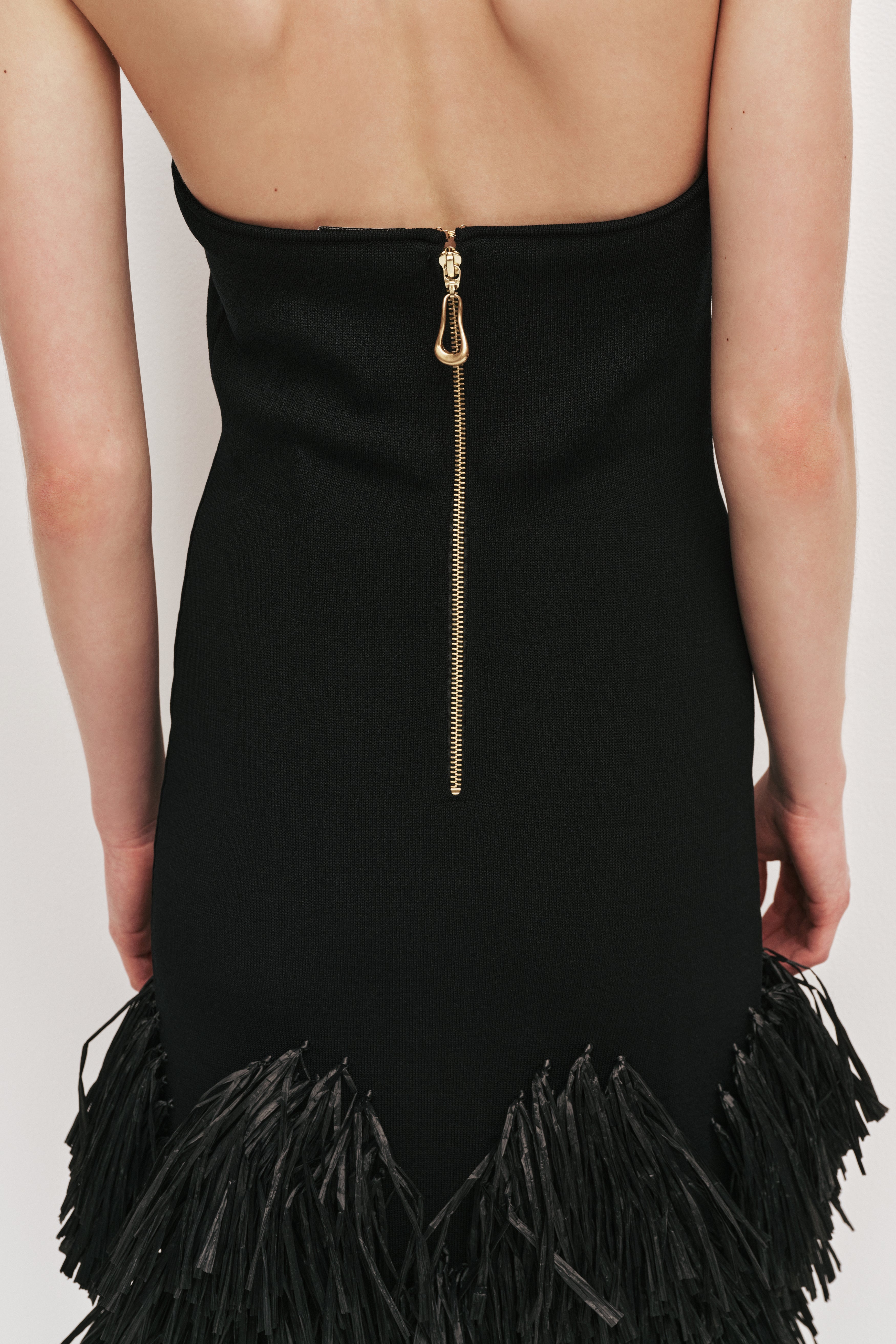 Elva Raffia Knit Midi Dress