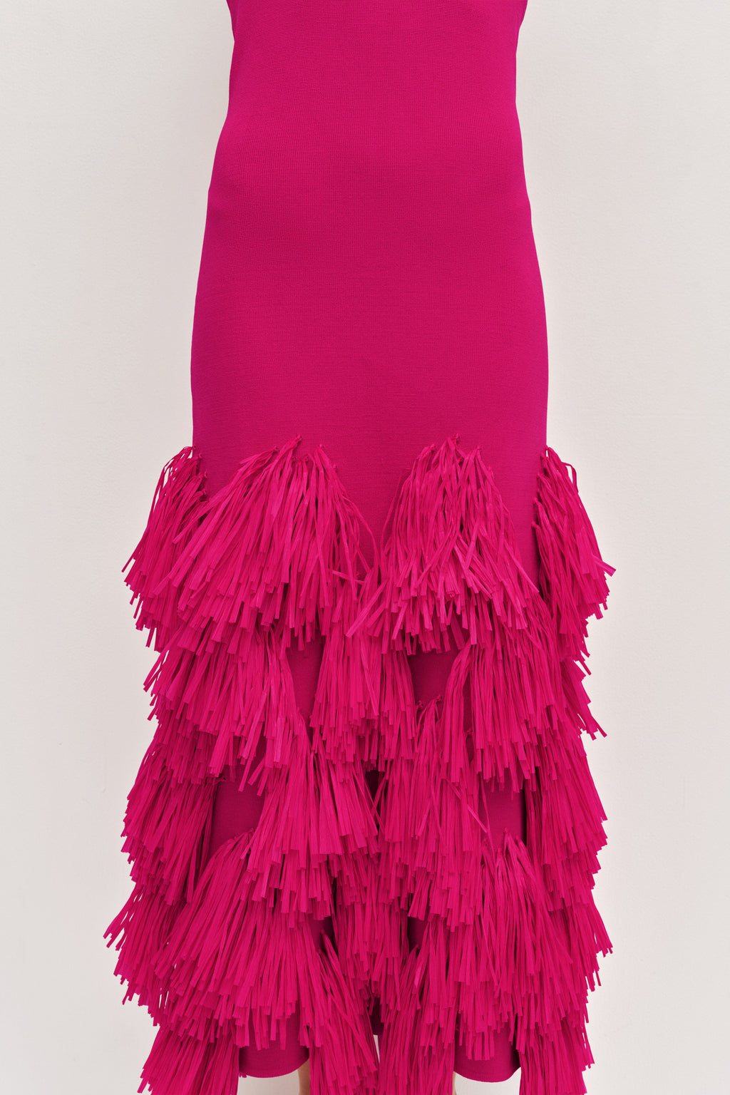 Elva Raffia Knit Midi Dress