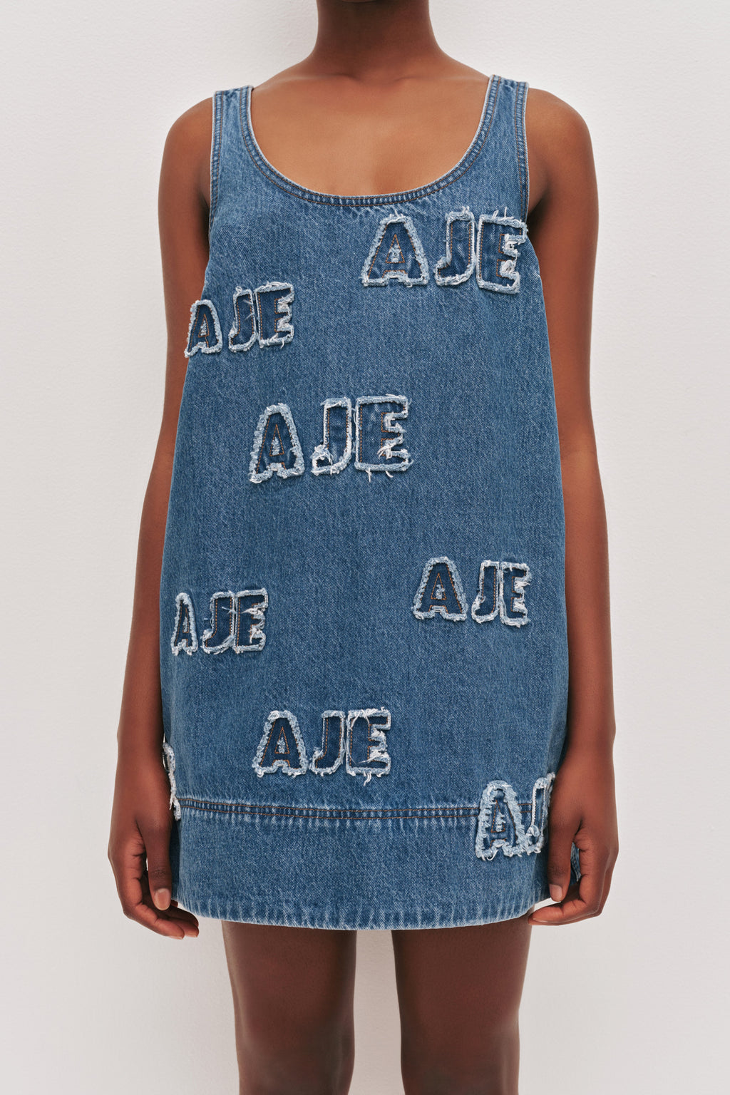 Electra Logo Denim Mini Dress