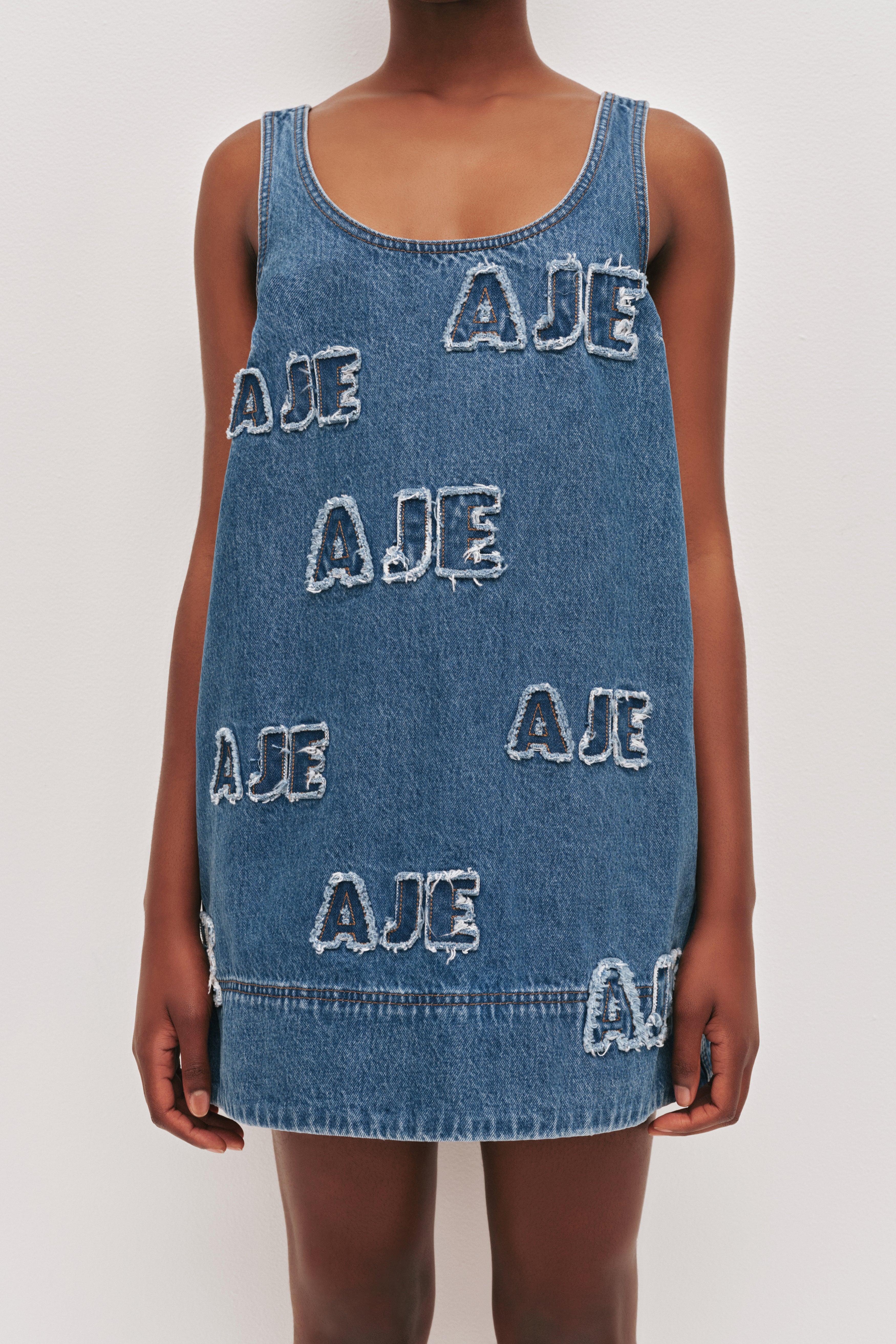 Electra Logo Denim Mini Dress