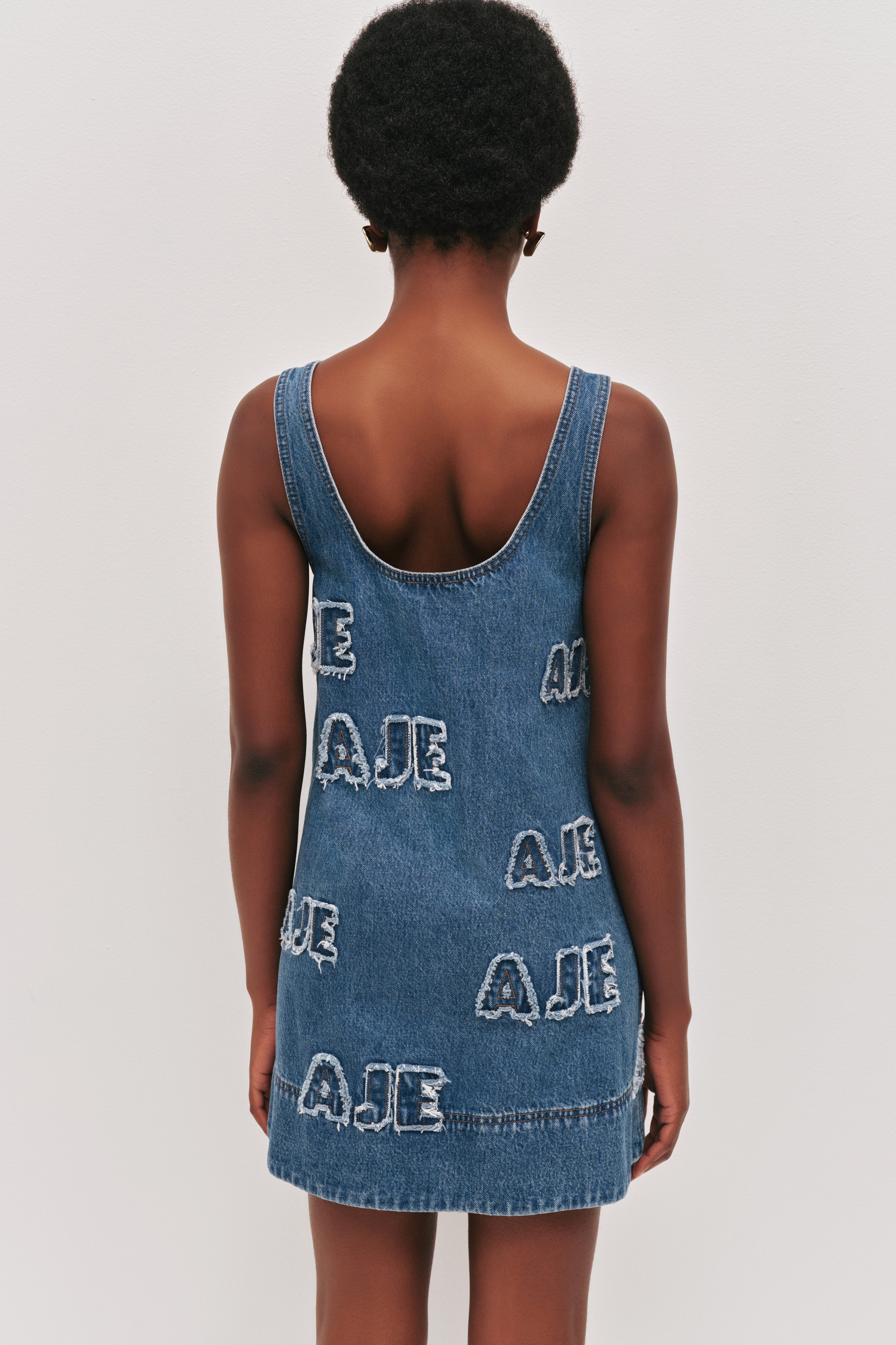 Electra Logo Denim Mini Dress