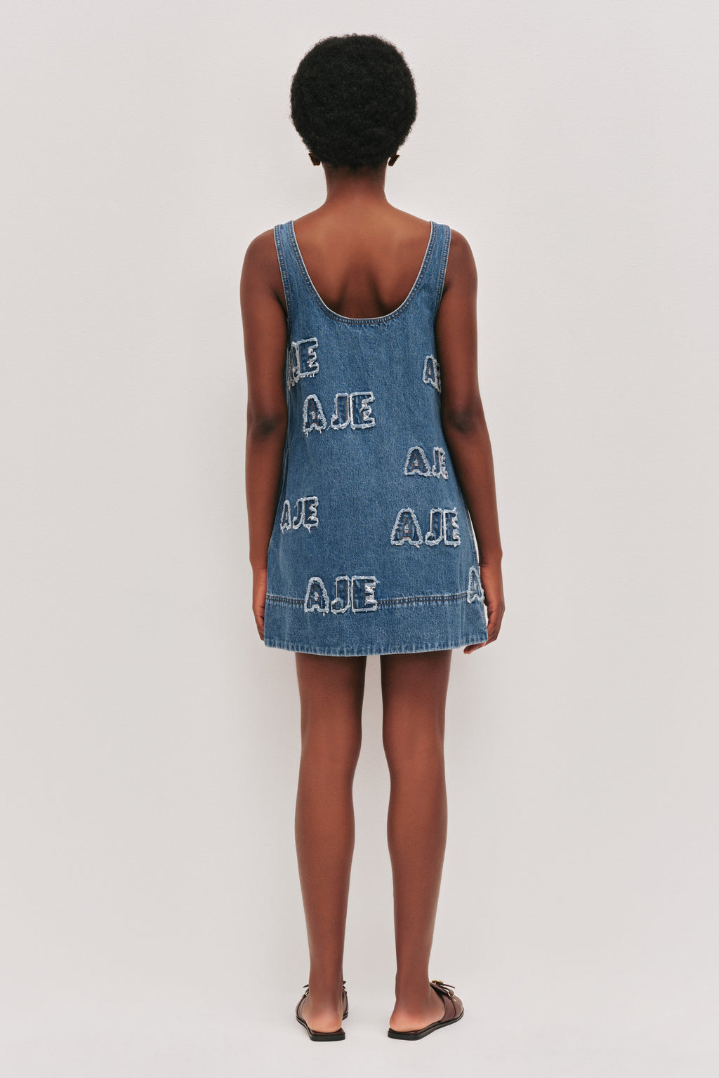 Electra Logo Denim Mini Dress