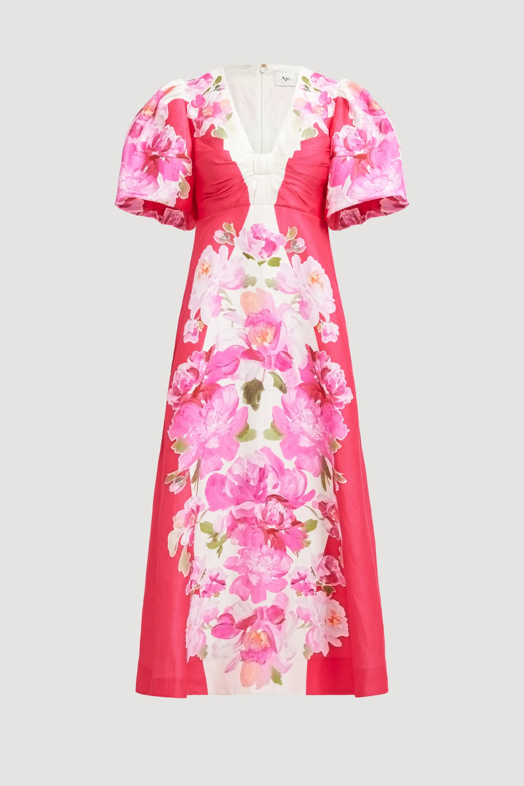 Overflow Knotted Midi Dress