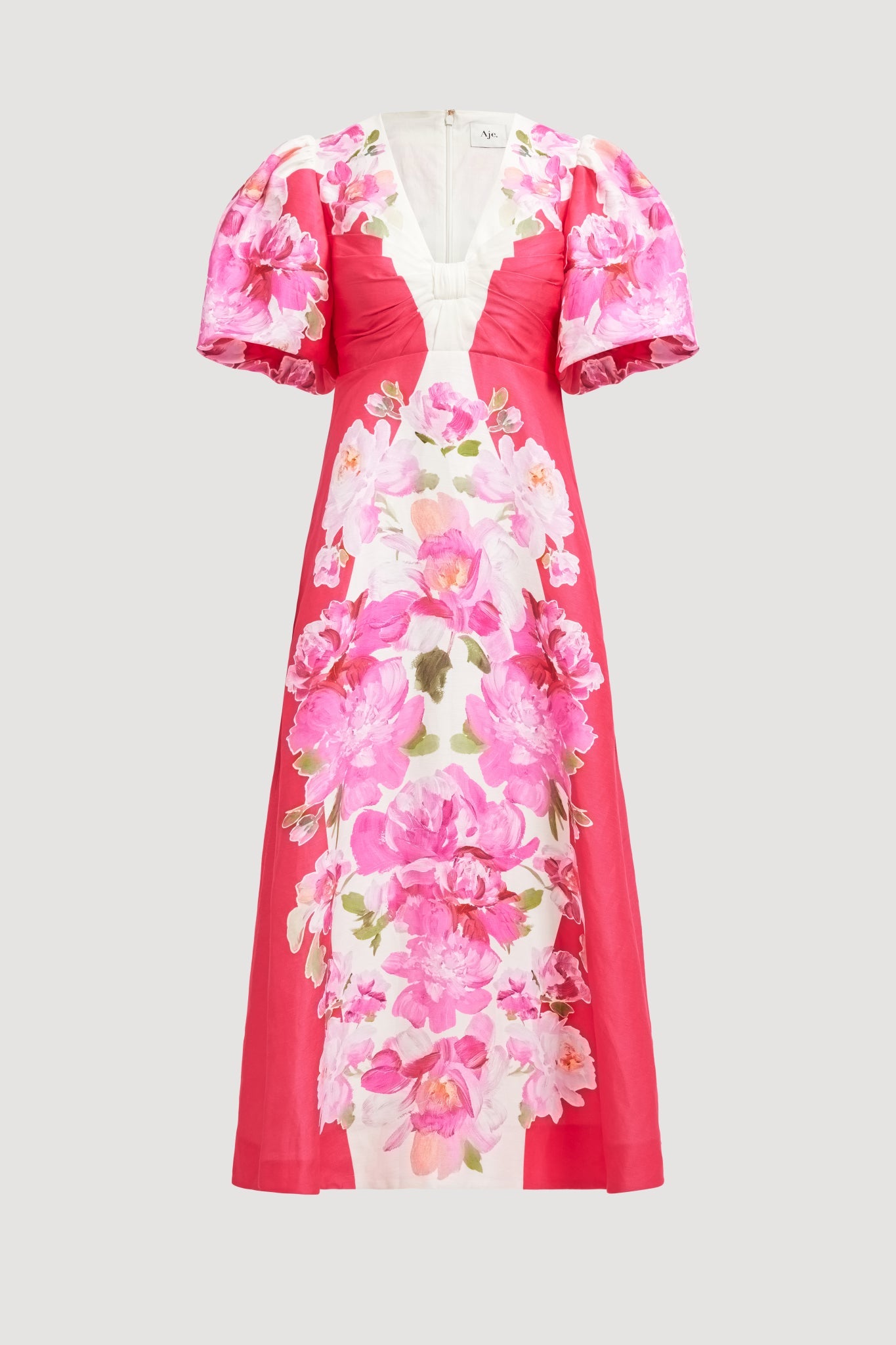 Overflow Knotted Midi Dress