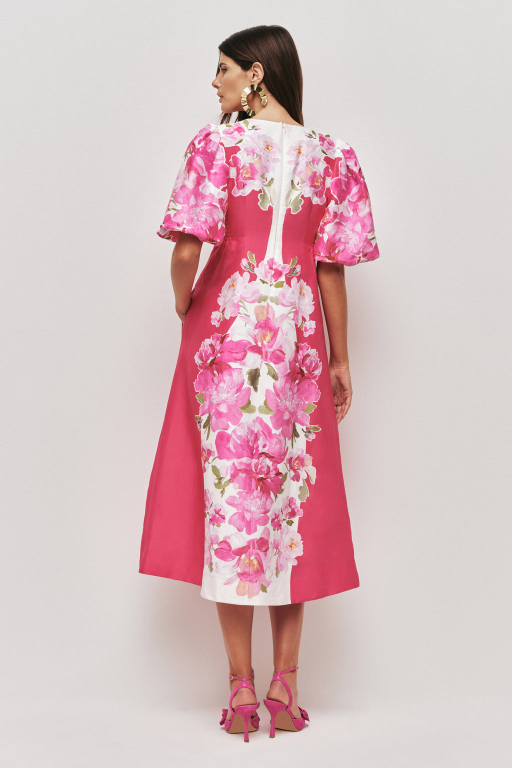 Overflow Knotted Midi Dress