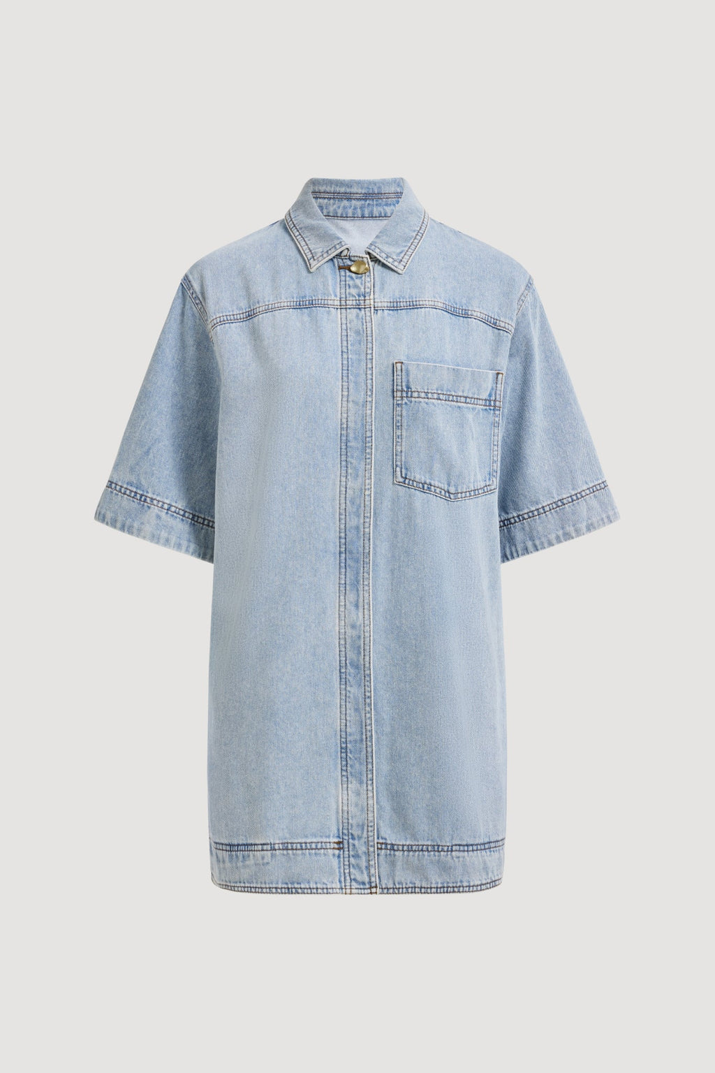 Corrie Denim Mini Tunic Dress