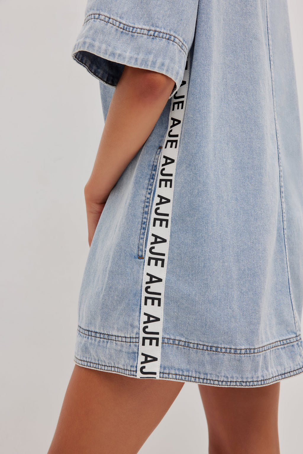 Corrie Denim Mini Tunic Dress