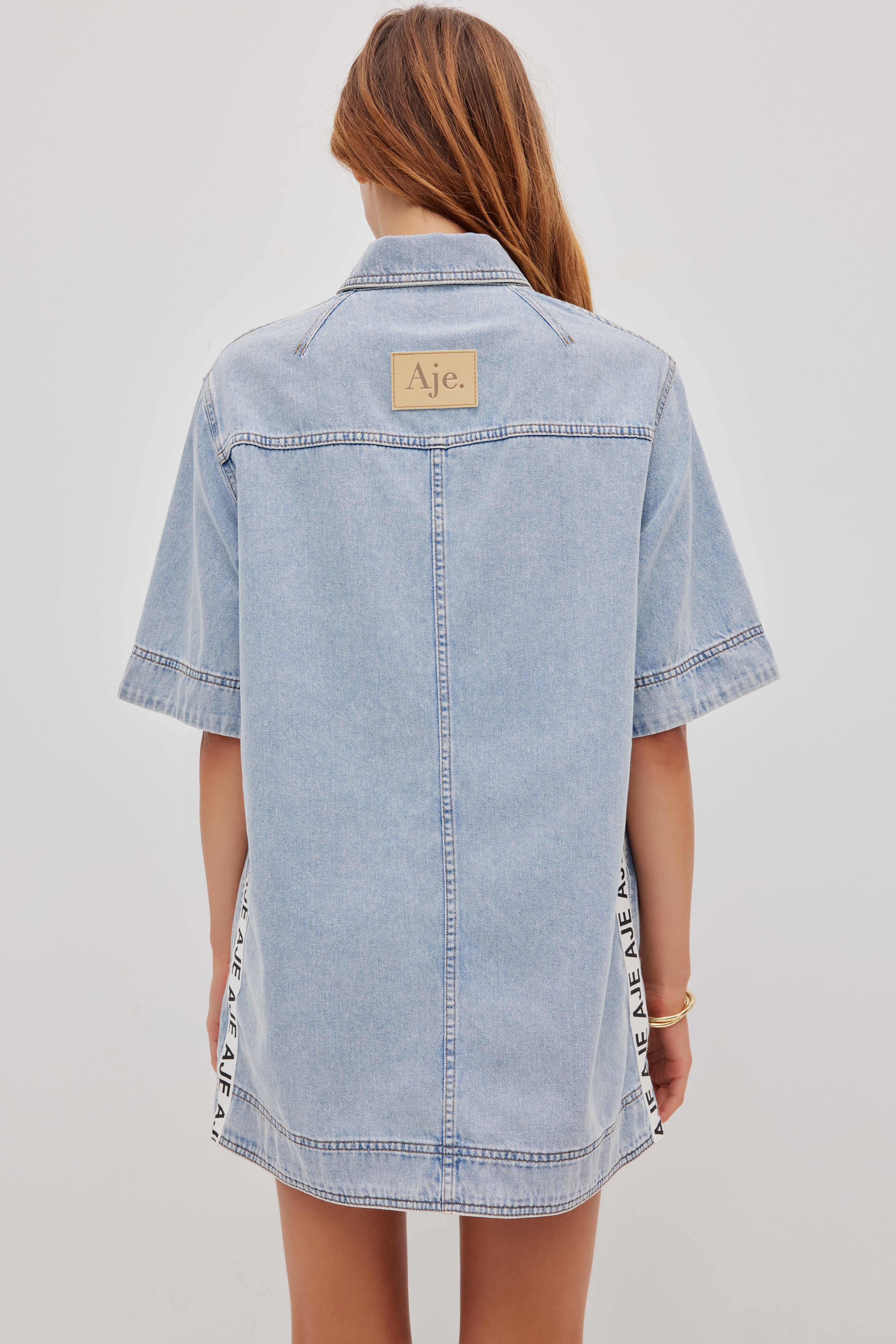 Corrie Denim Mini Tunic Dress