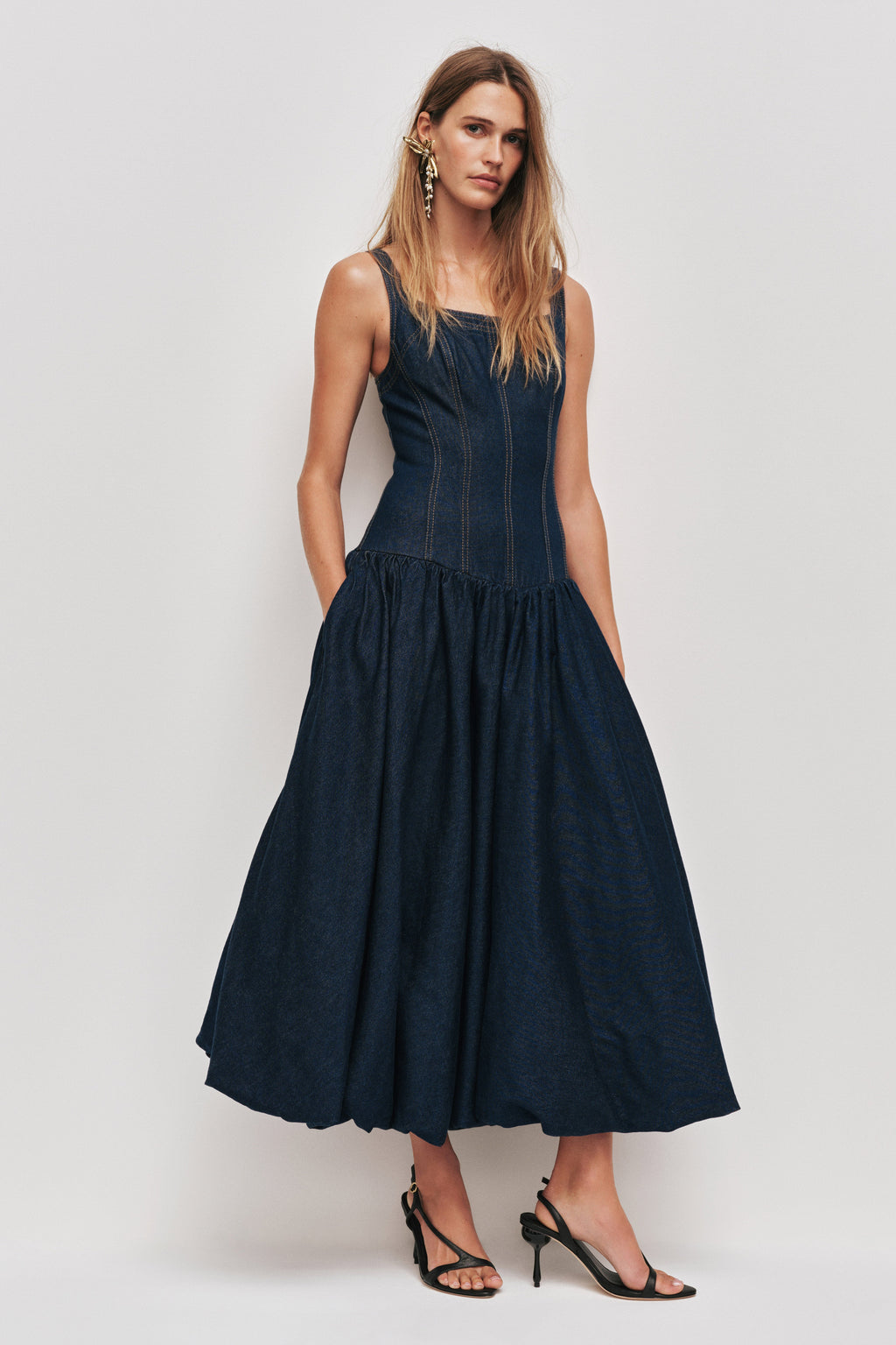 Briar Denim Midi Dress