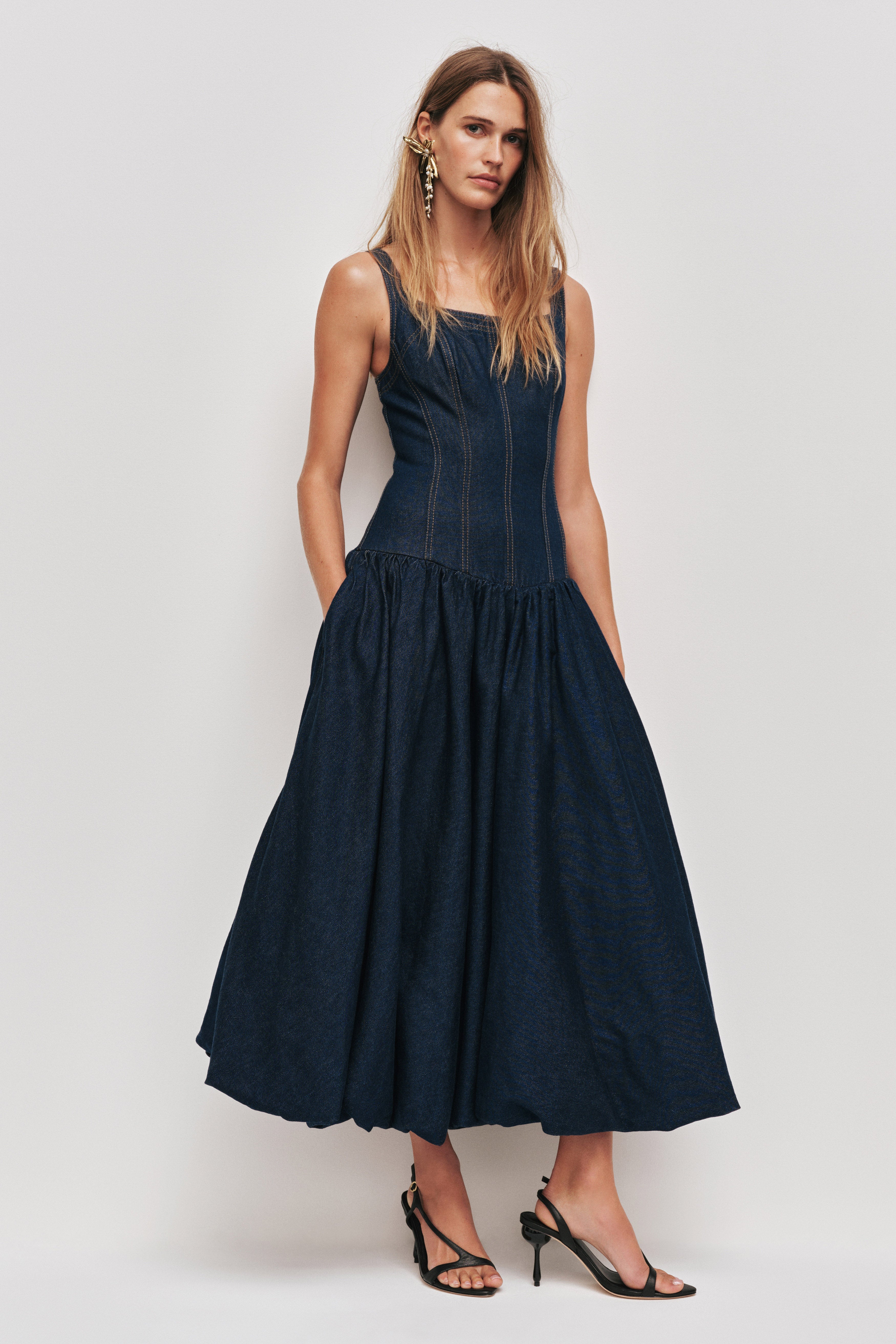 Briar Denim Midi Dress