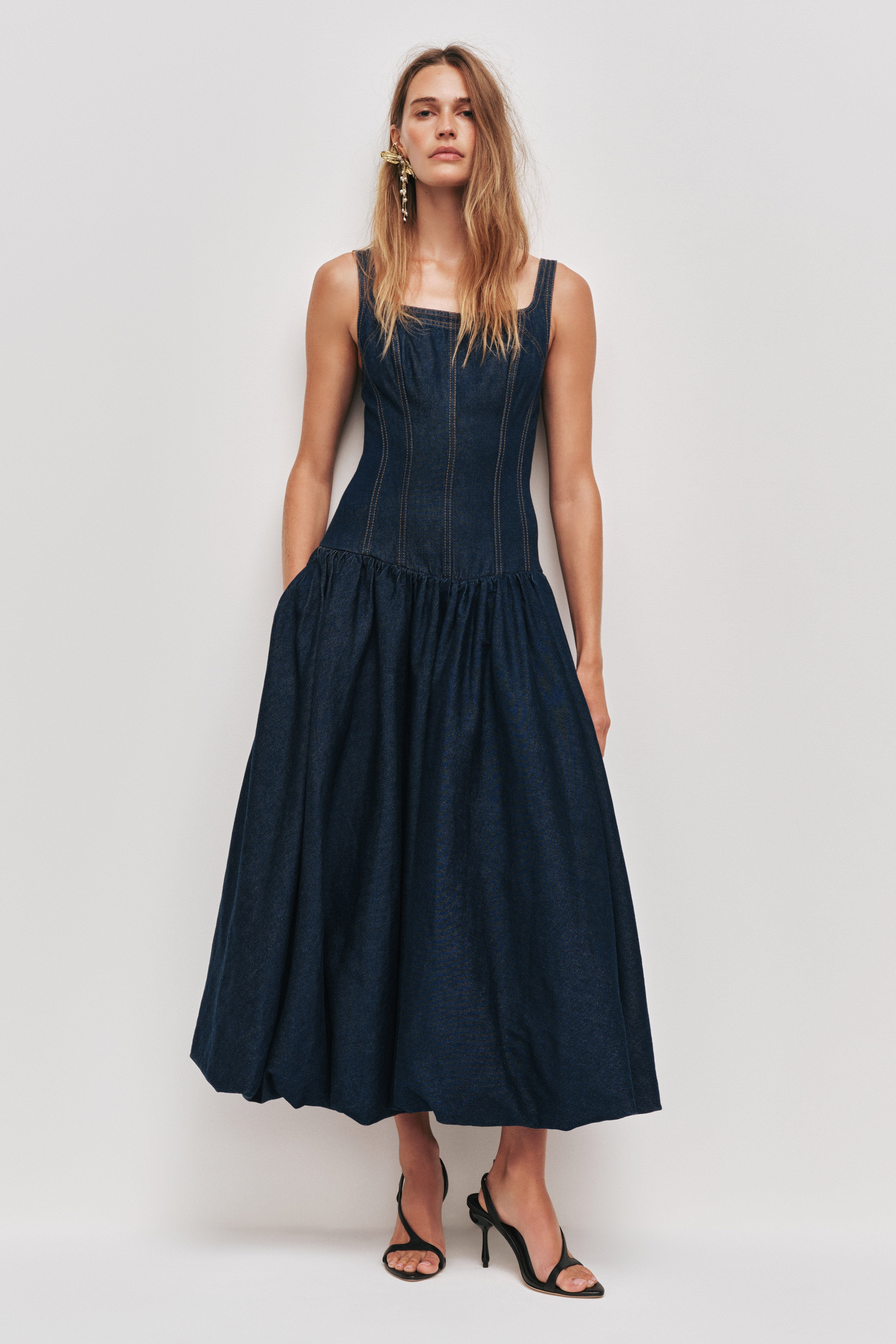 Briar Denim Midi Dress