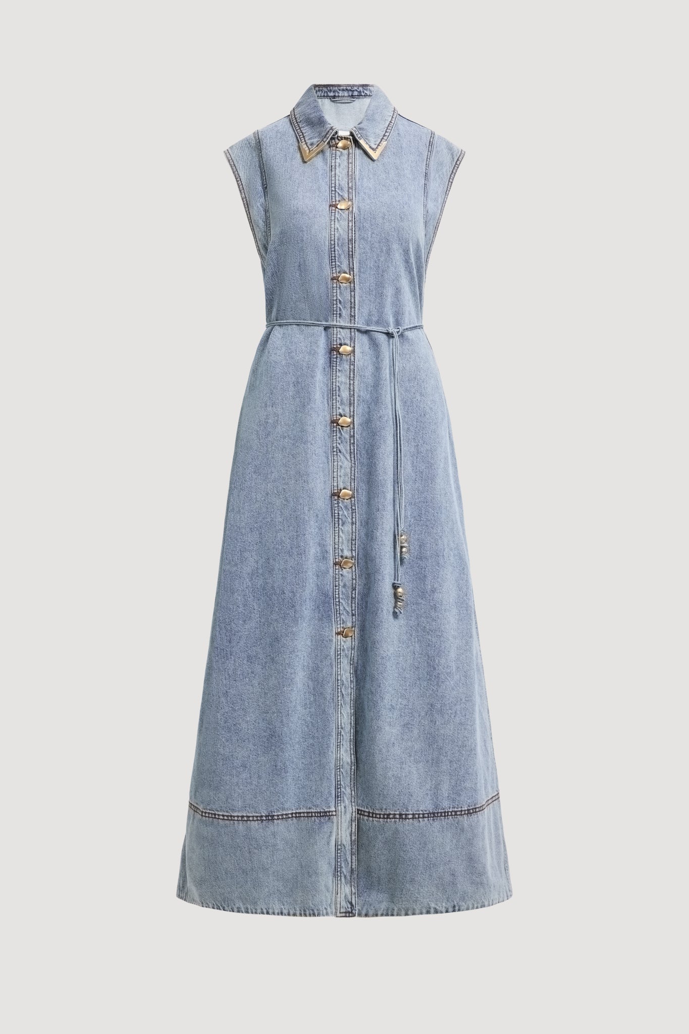 Amara Denim Maxi Dress