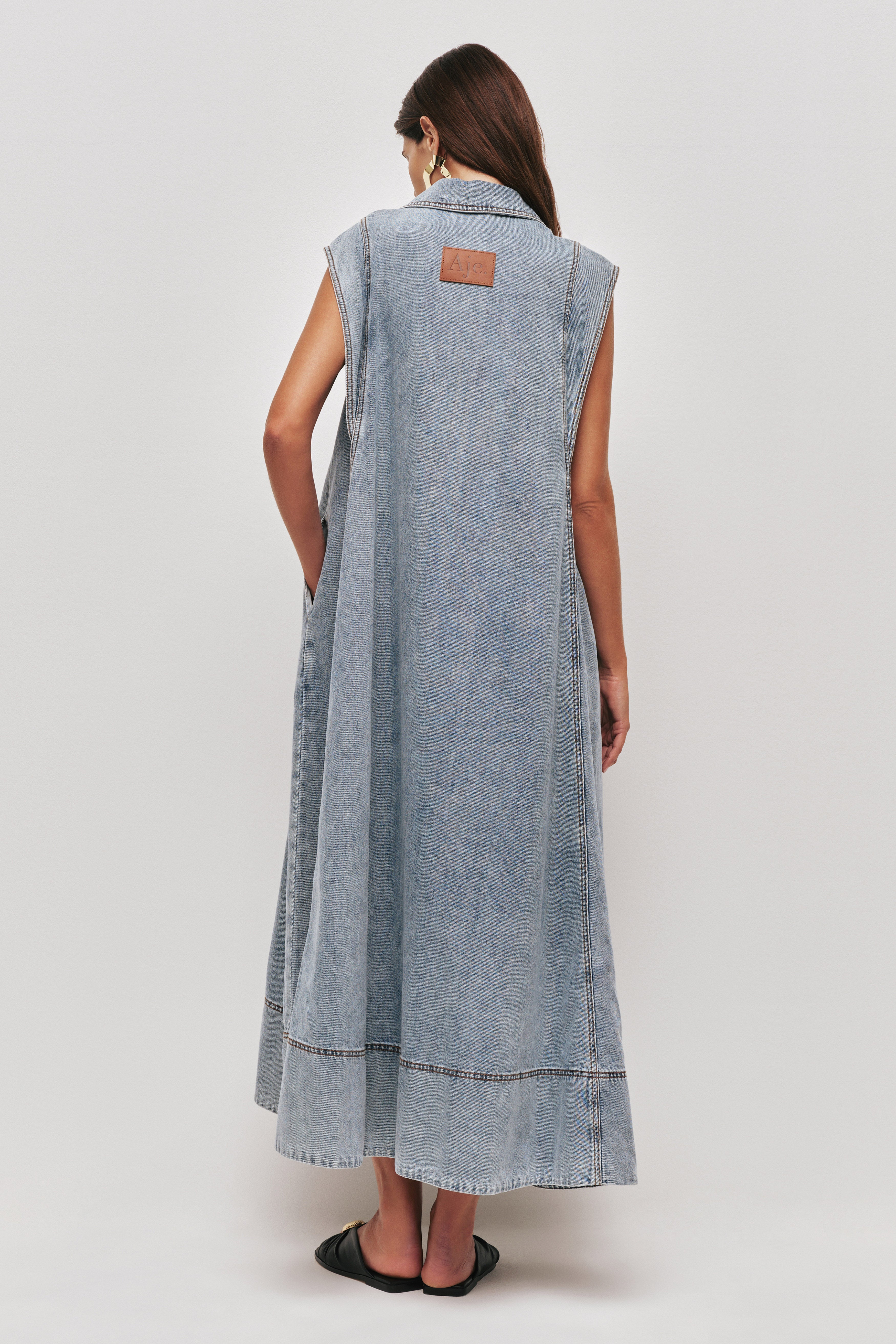 Amara Denim Maxi Dress