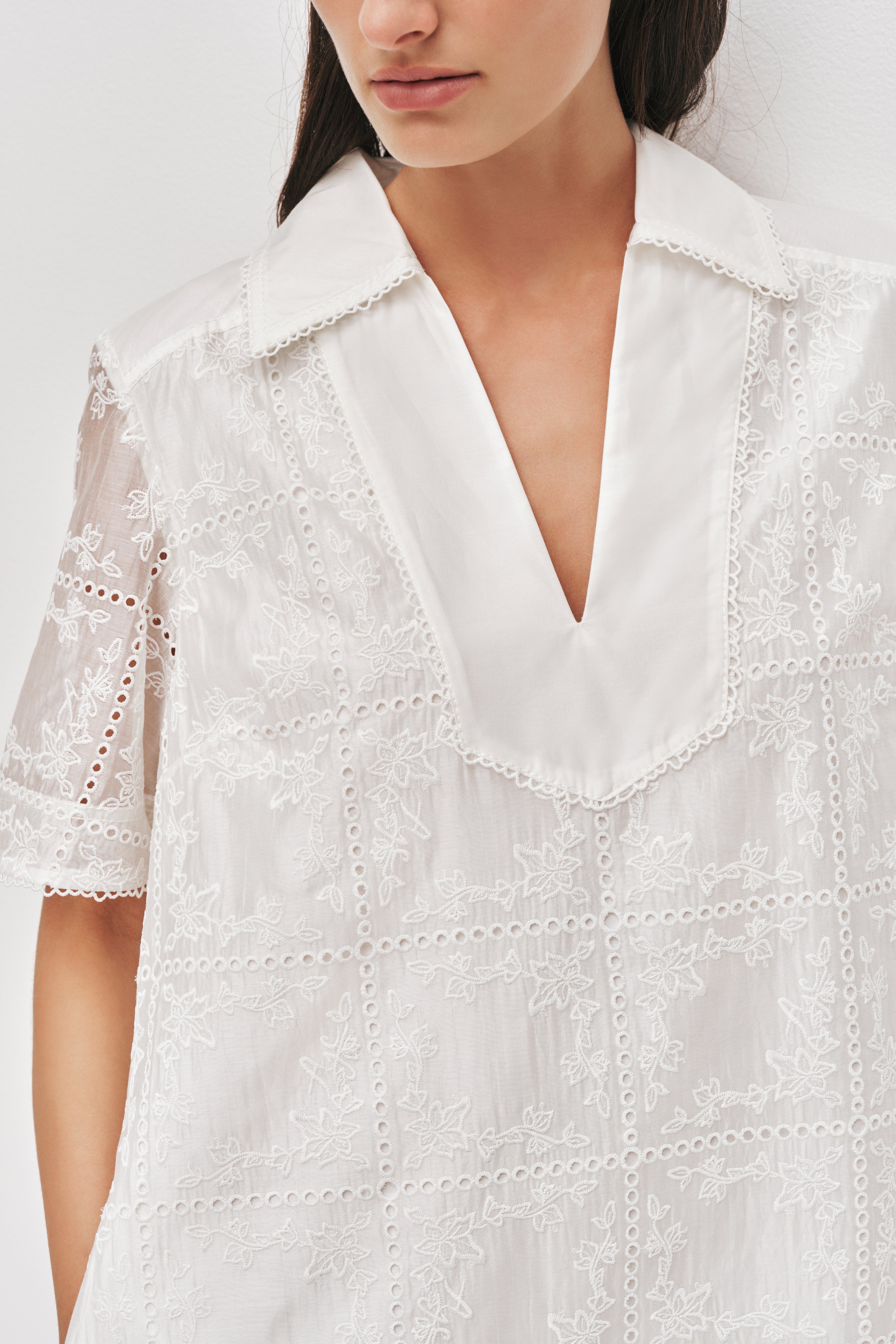 Merritt Embroidered Ss Dress