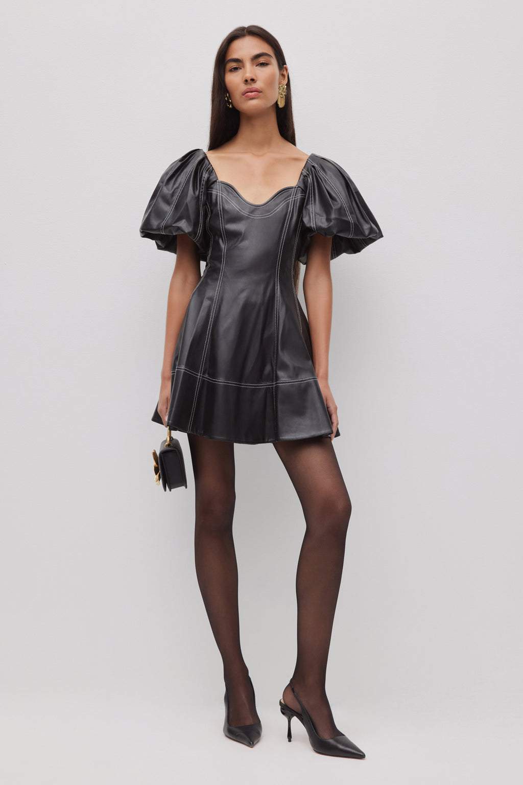 Ether Puff Sleeve Mini Dress