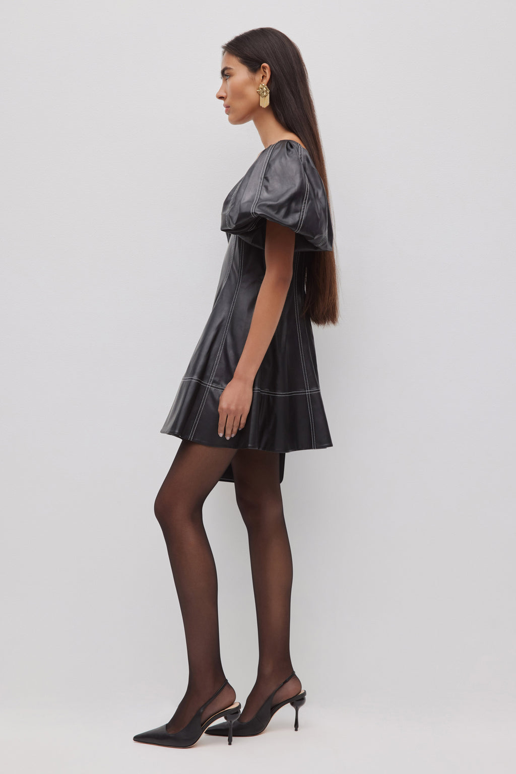 Ether Puff Sleeve Mini Dress