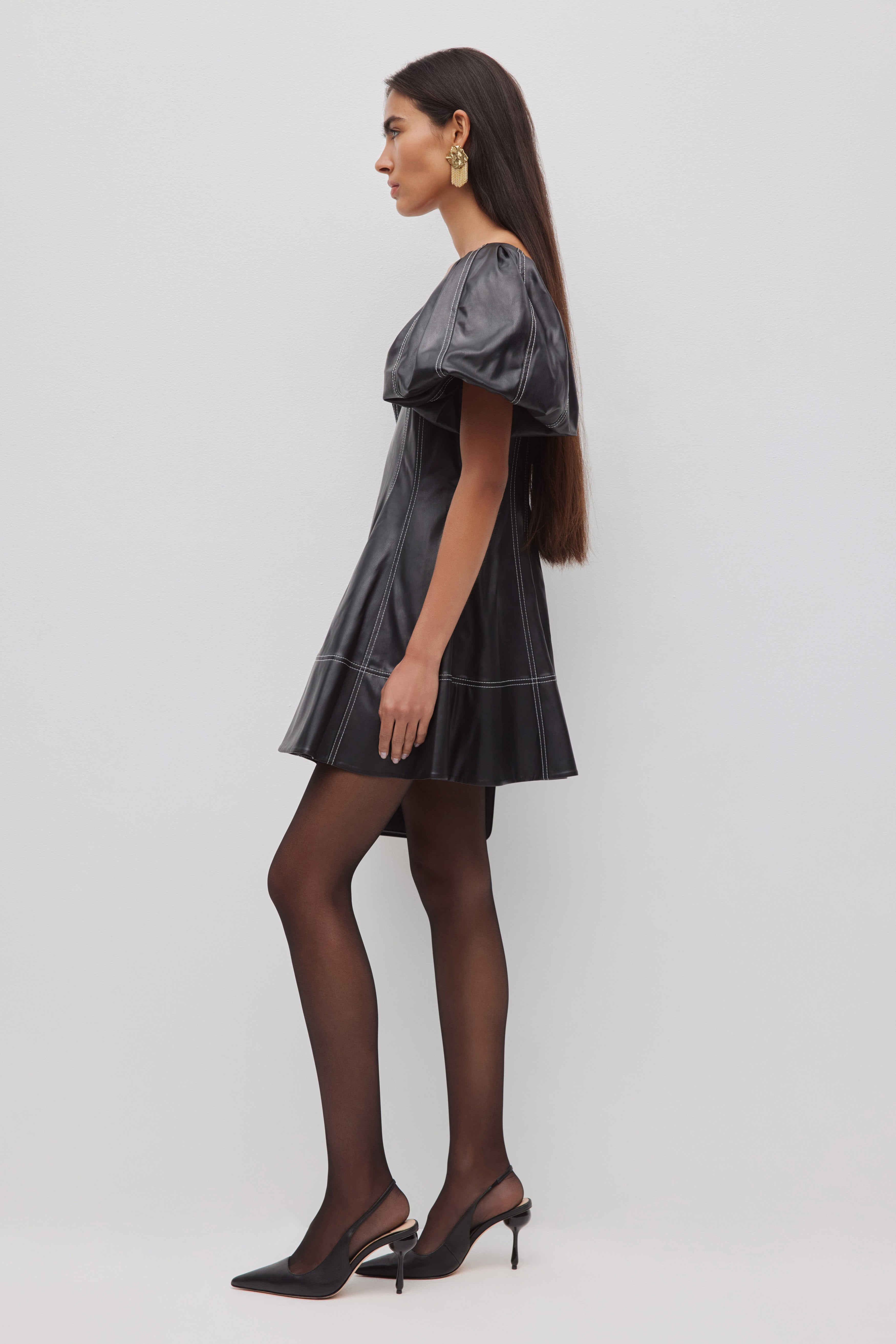 Ether Puff Sleeve Mini Dress