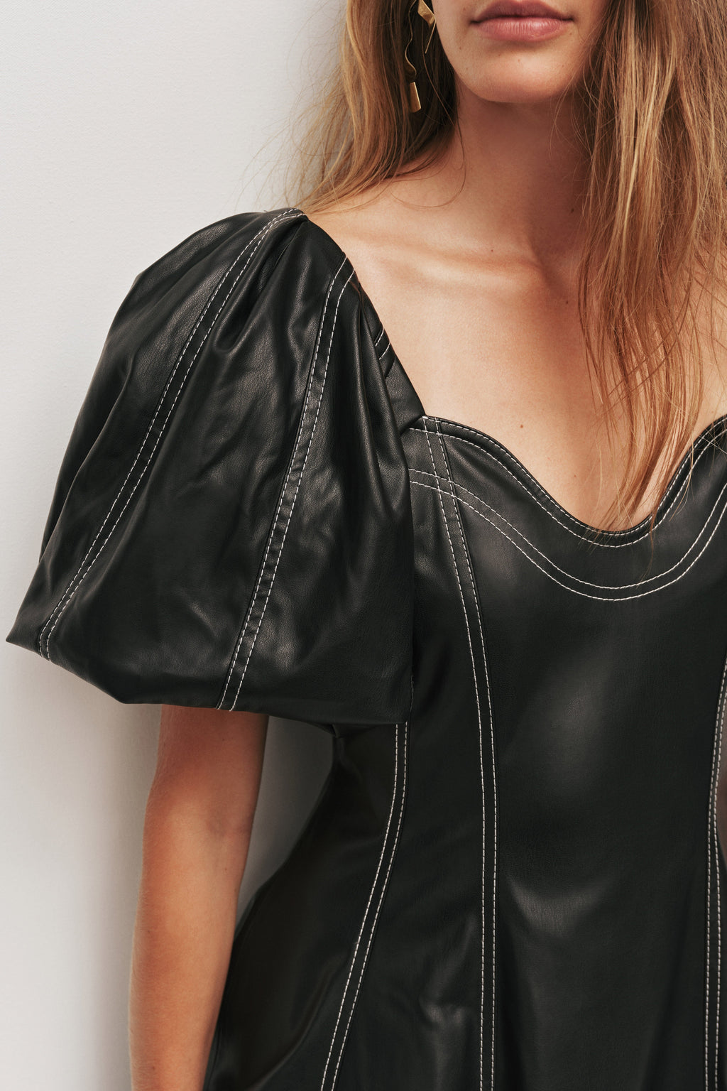 Ether Puff Sleeve Mini Dress