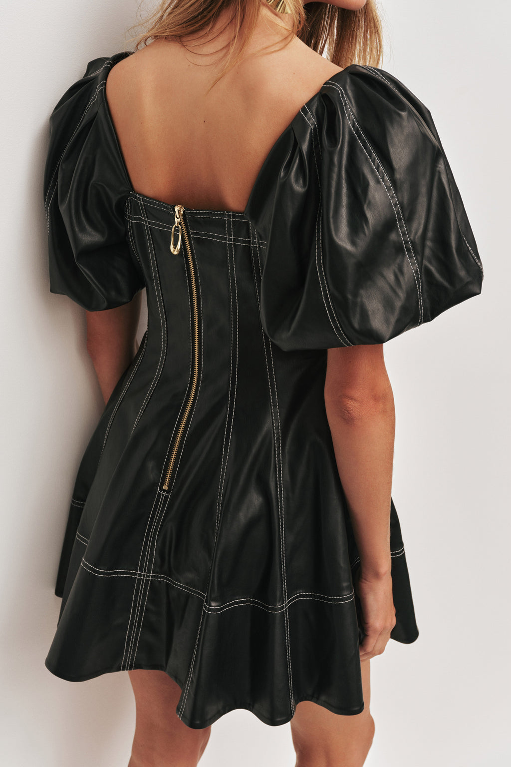 Ether Puff Sleeve Mini Dress