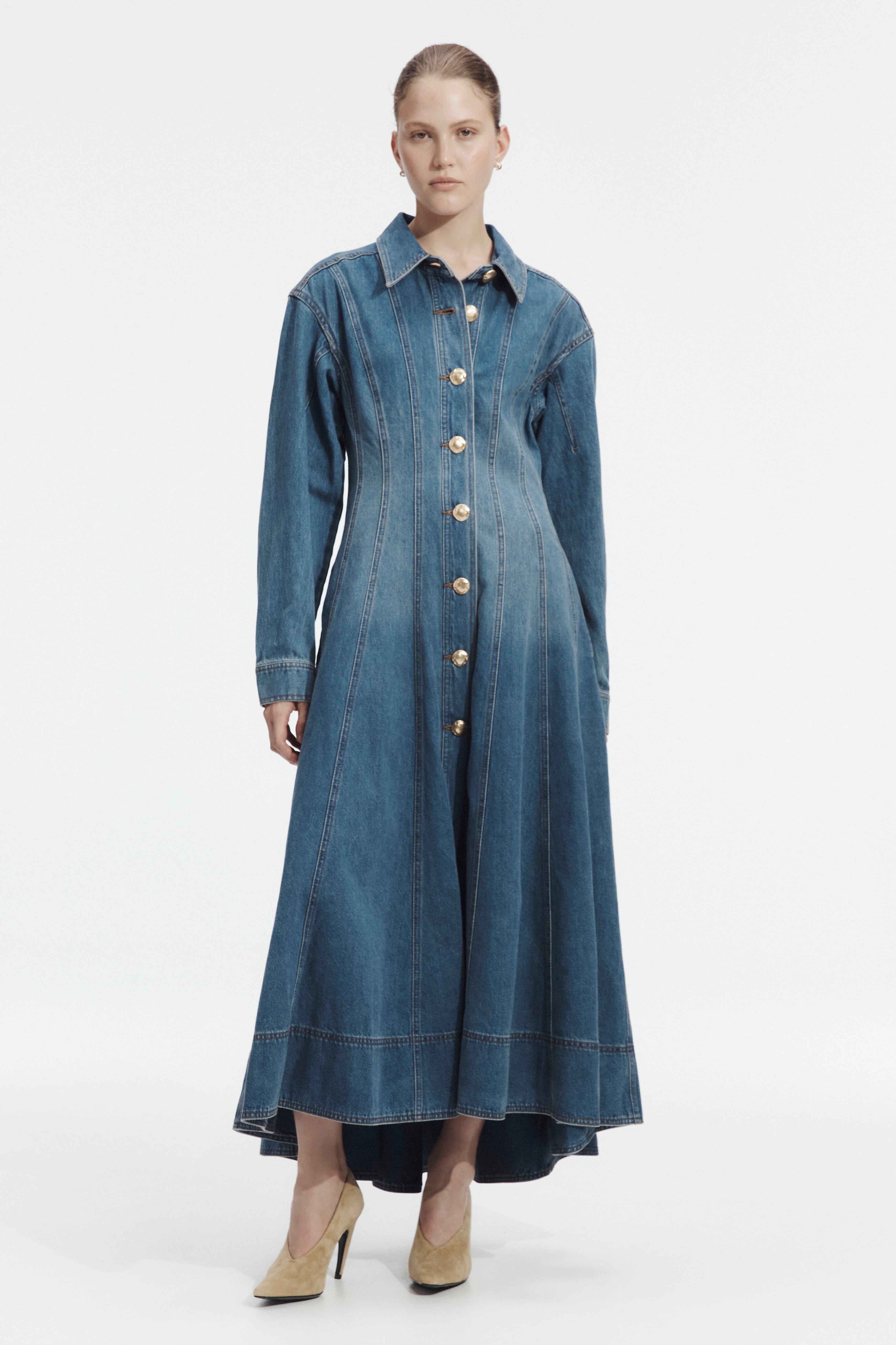 Viva Denim Midi Dress