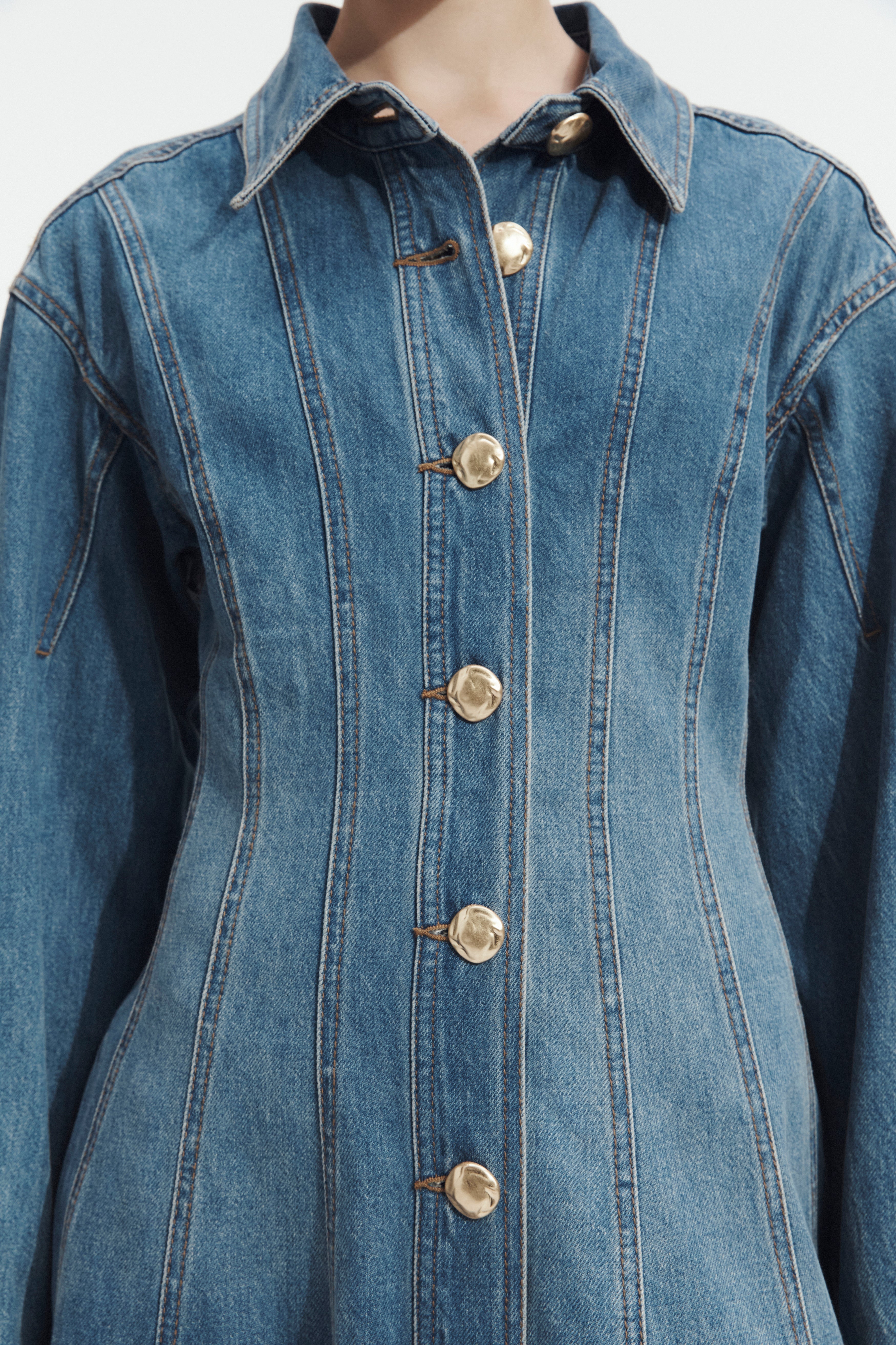 Viva Denim Midi Dress