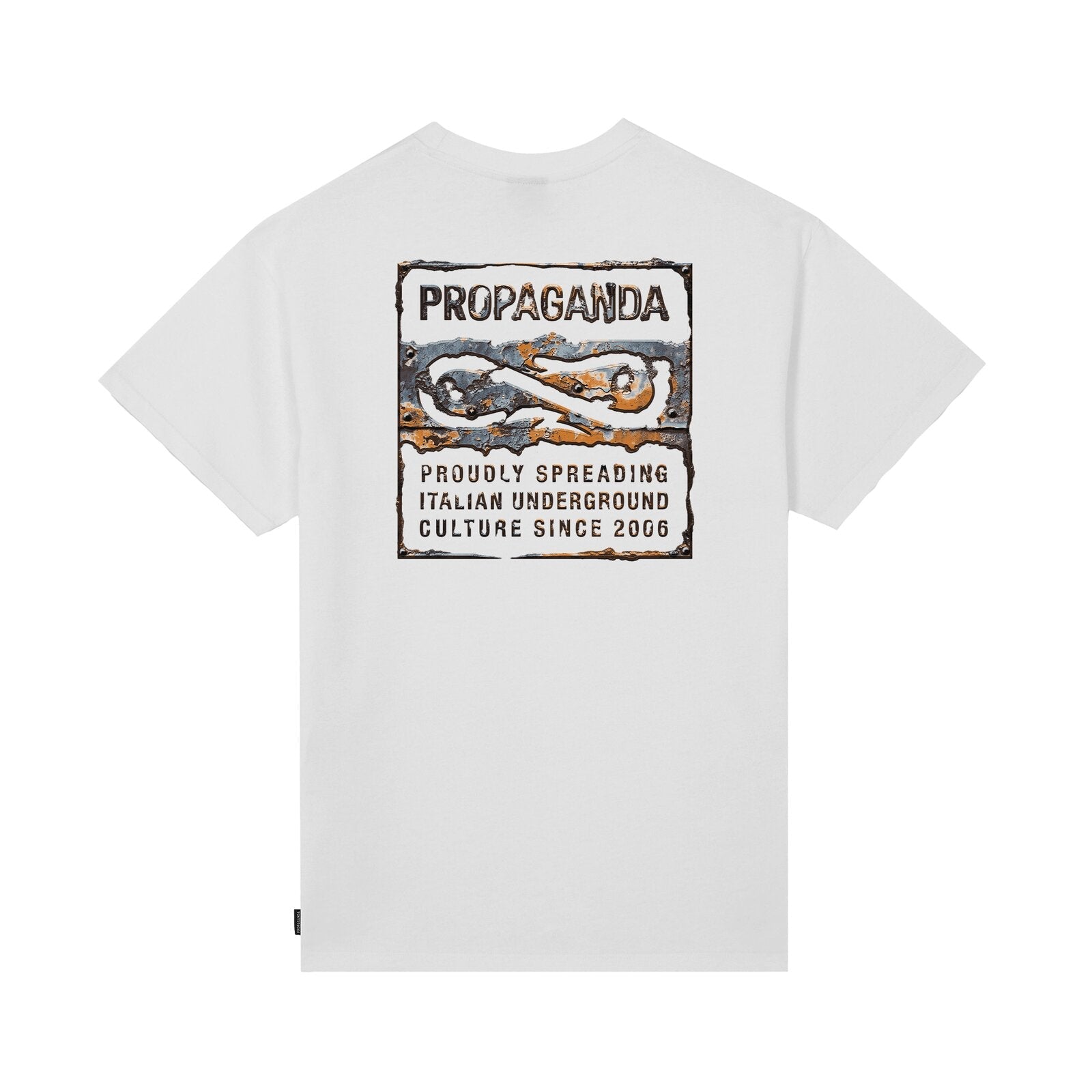 PROPAGANDA T-shirt Label Rust art. 26SSPRTS650 col. WHITE