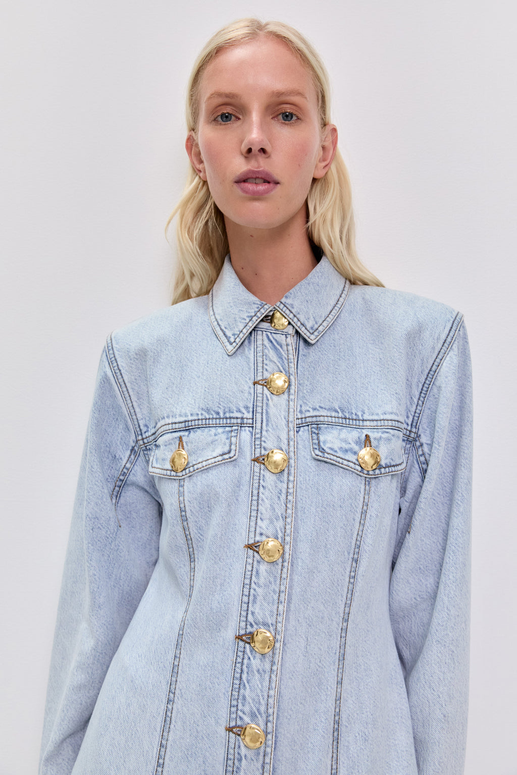 Noa Denim Maxi Dress