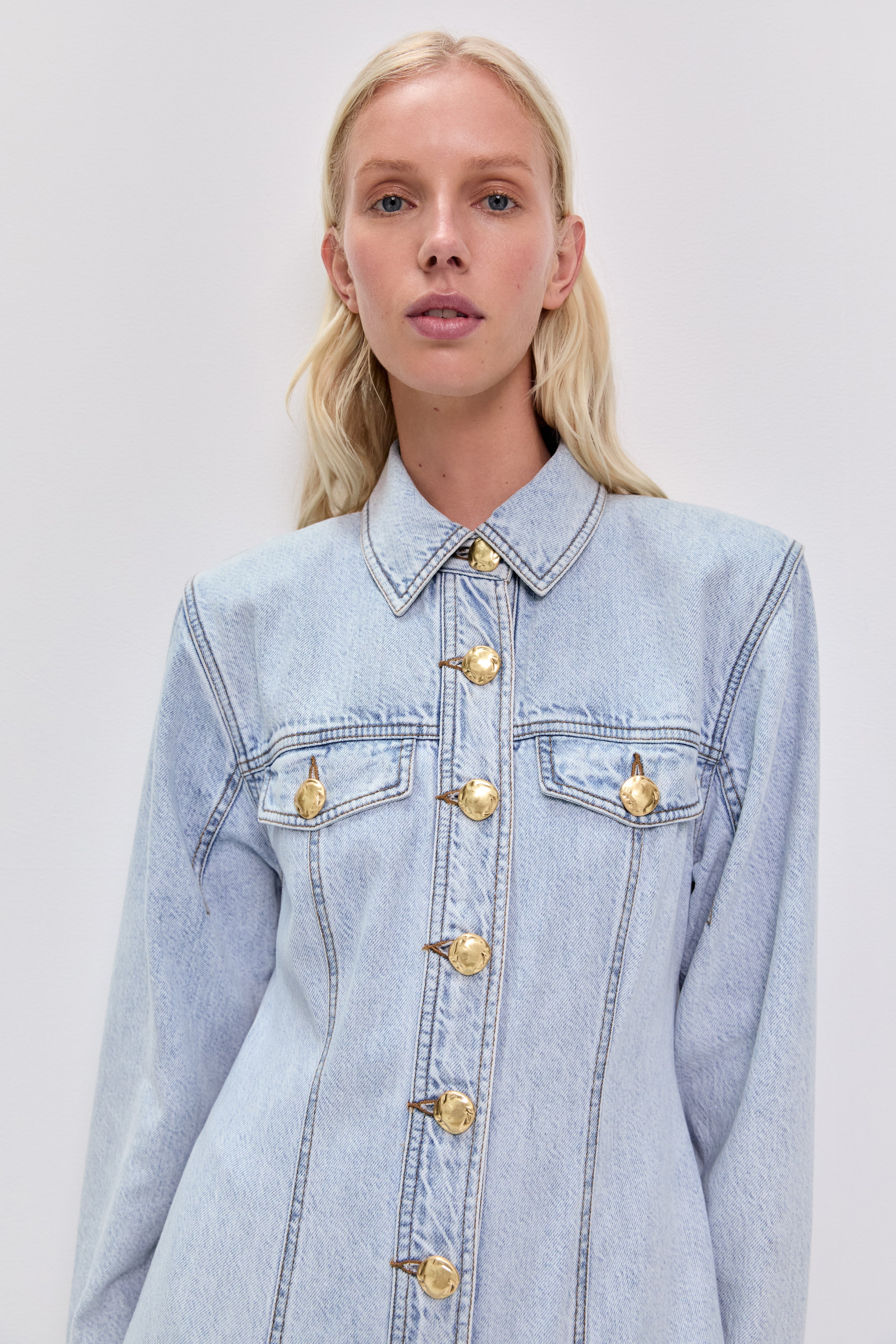 Noa Denim Maxi Dress