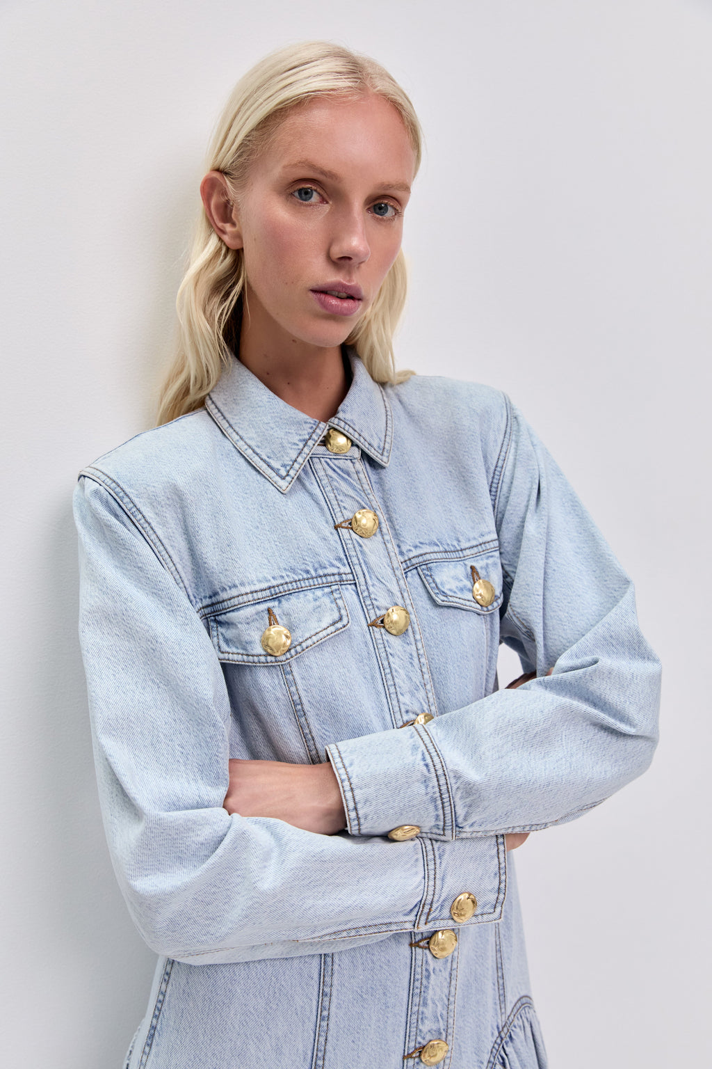 Noa Denim Maxi Dress
