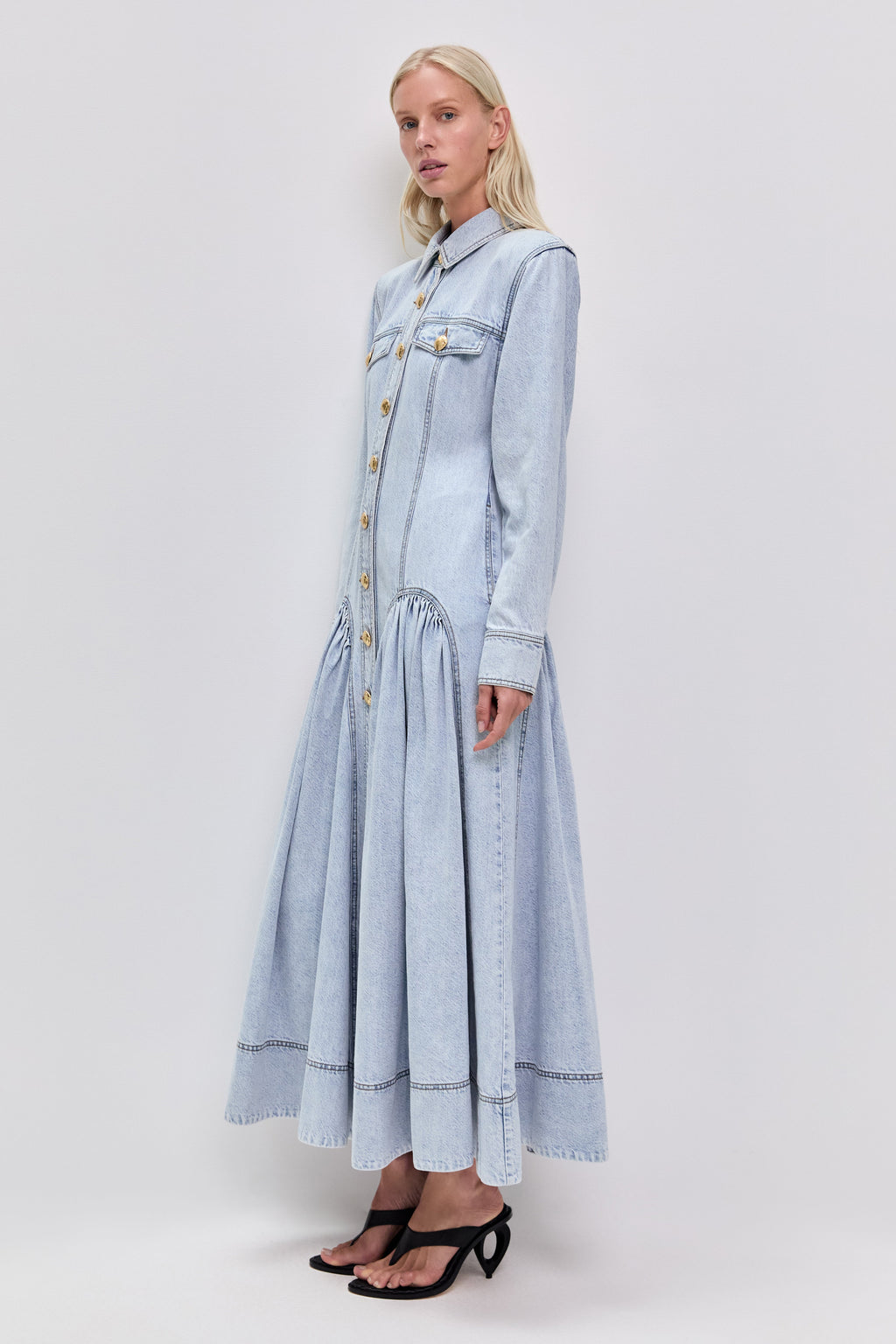 Noa Denim Maxi Dress