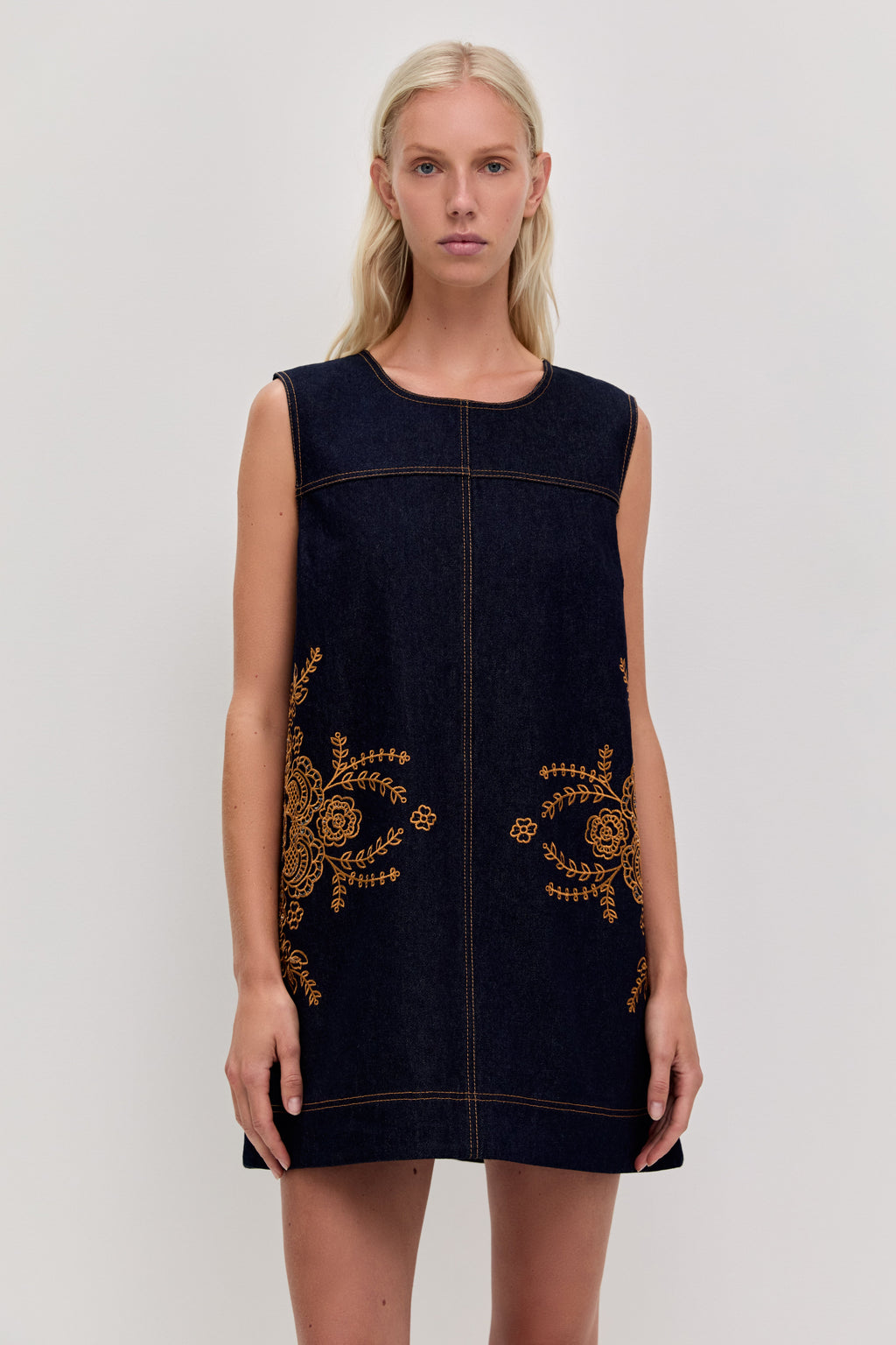 Elora Denim Mini Dress