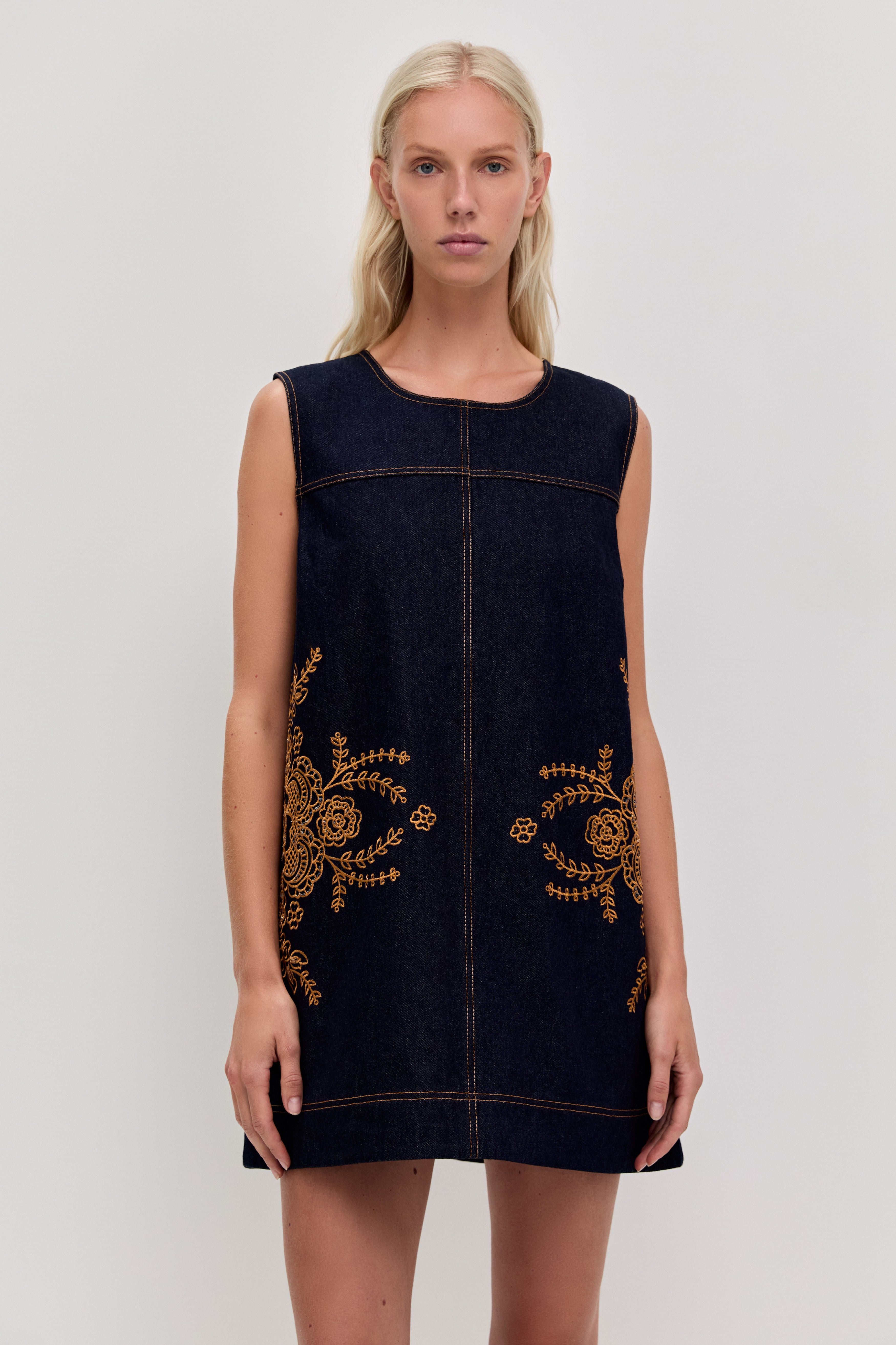Elora Denim Mini Dress
