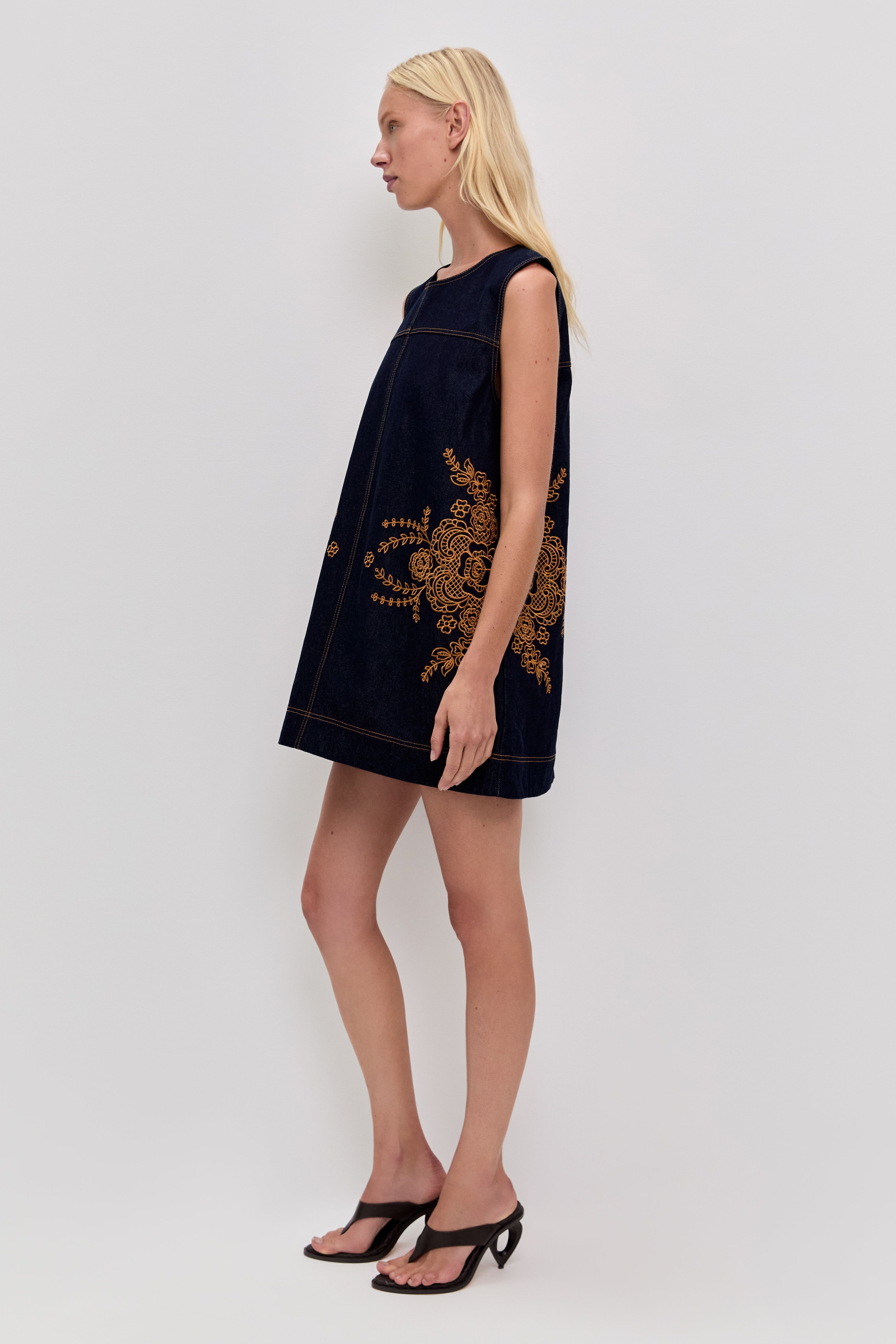 Elora Denim Mini Dress