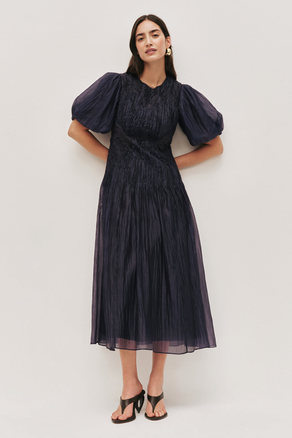 Ophelia Lace Midi Dress