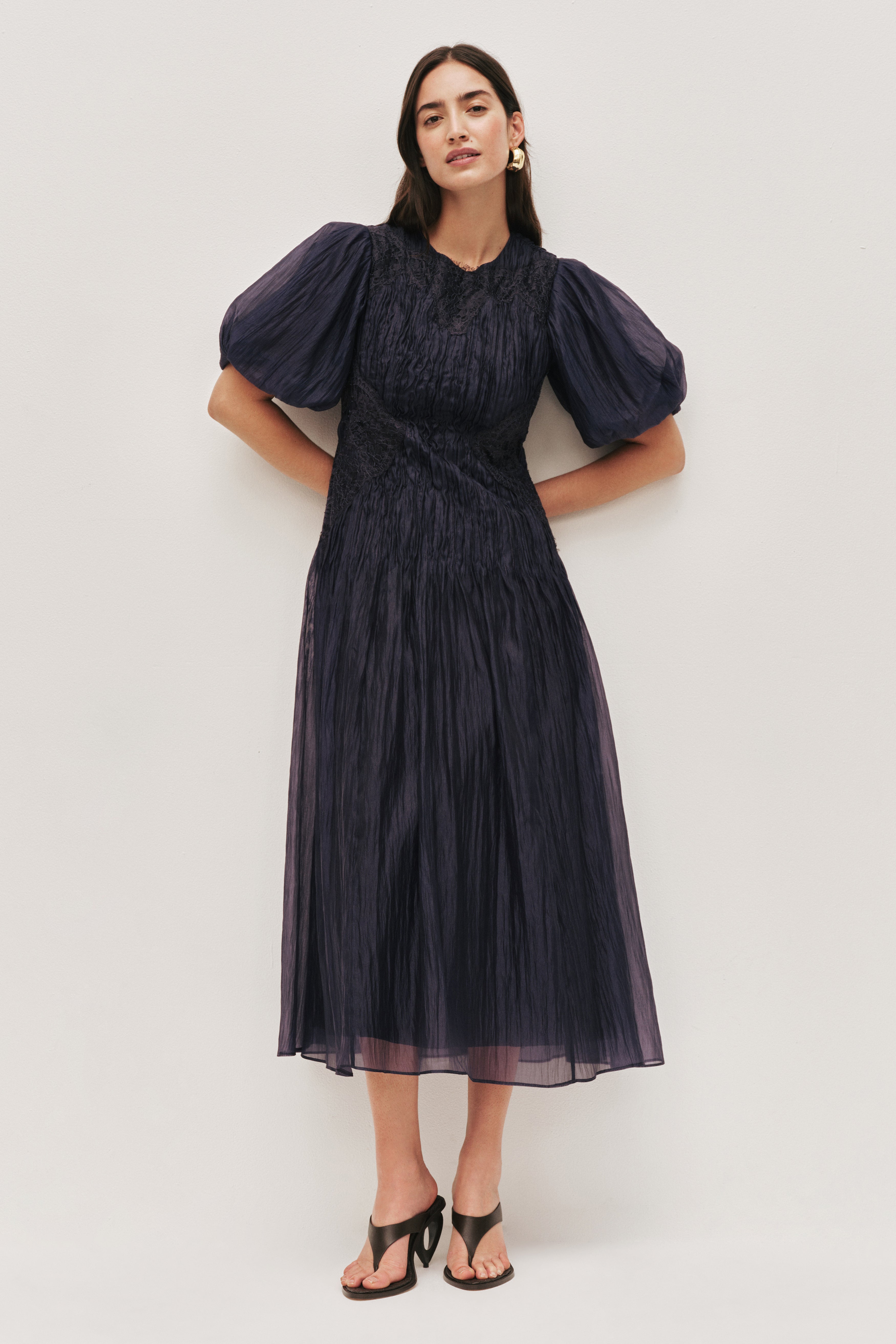 Ophelia Lace Midi Dress