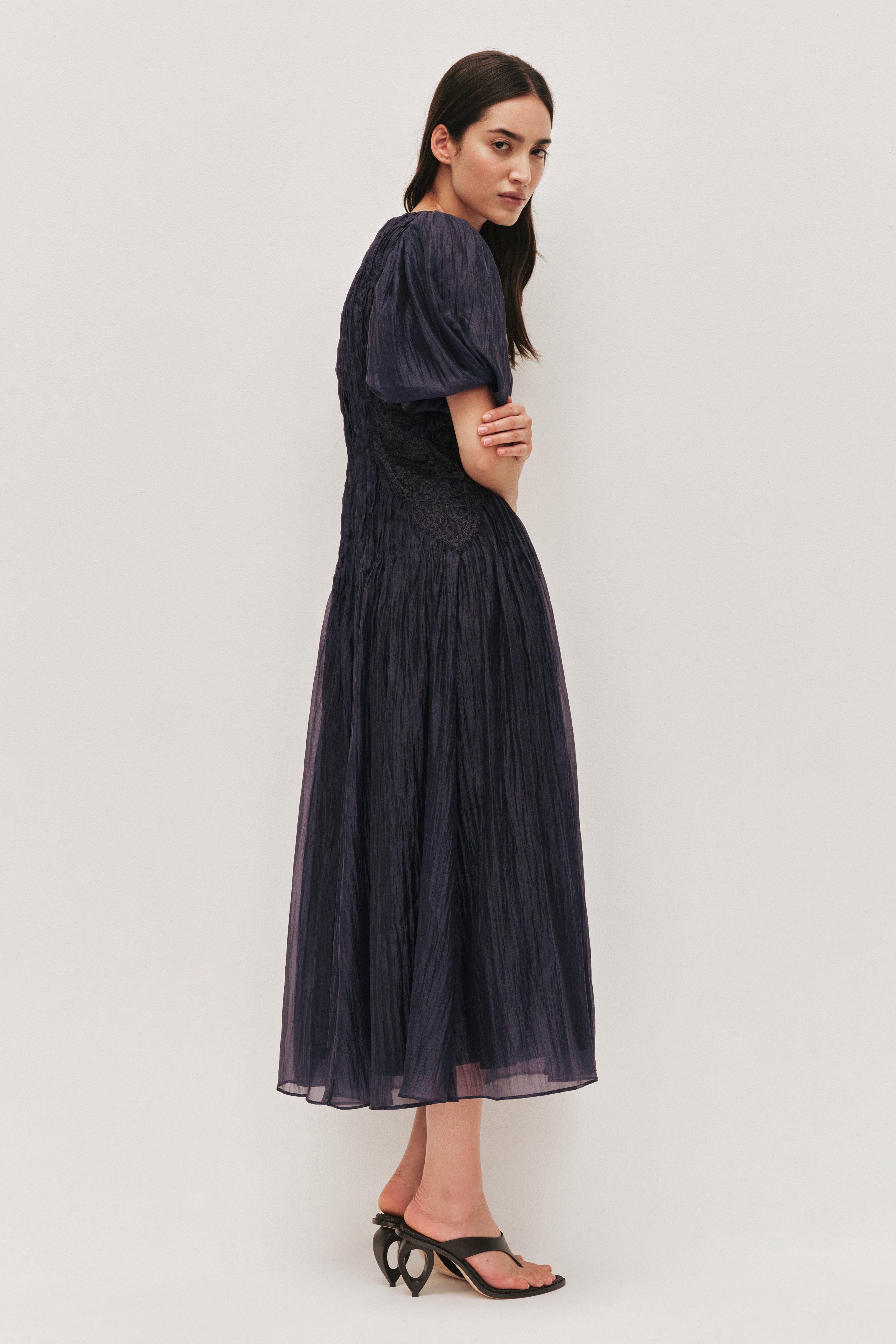 Ophelia Lace Midi Dress