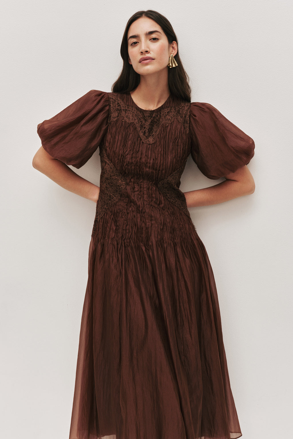 Ophelia Lace Midi Dress