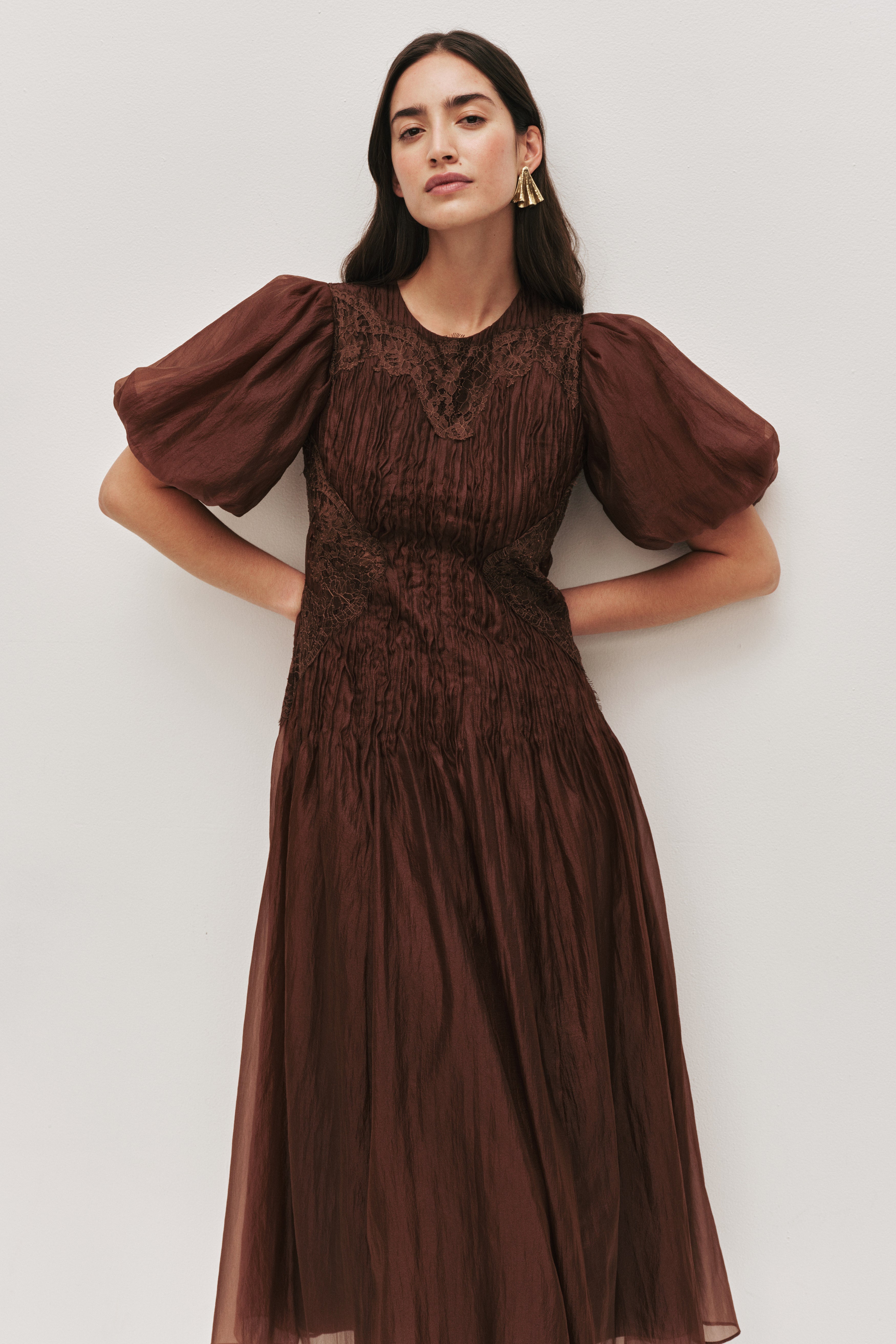 Ophelia Lace Midi Dress
