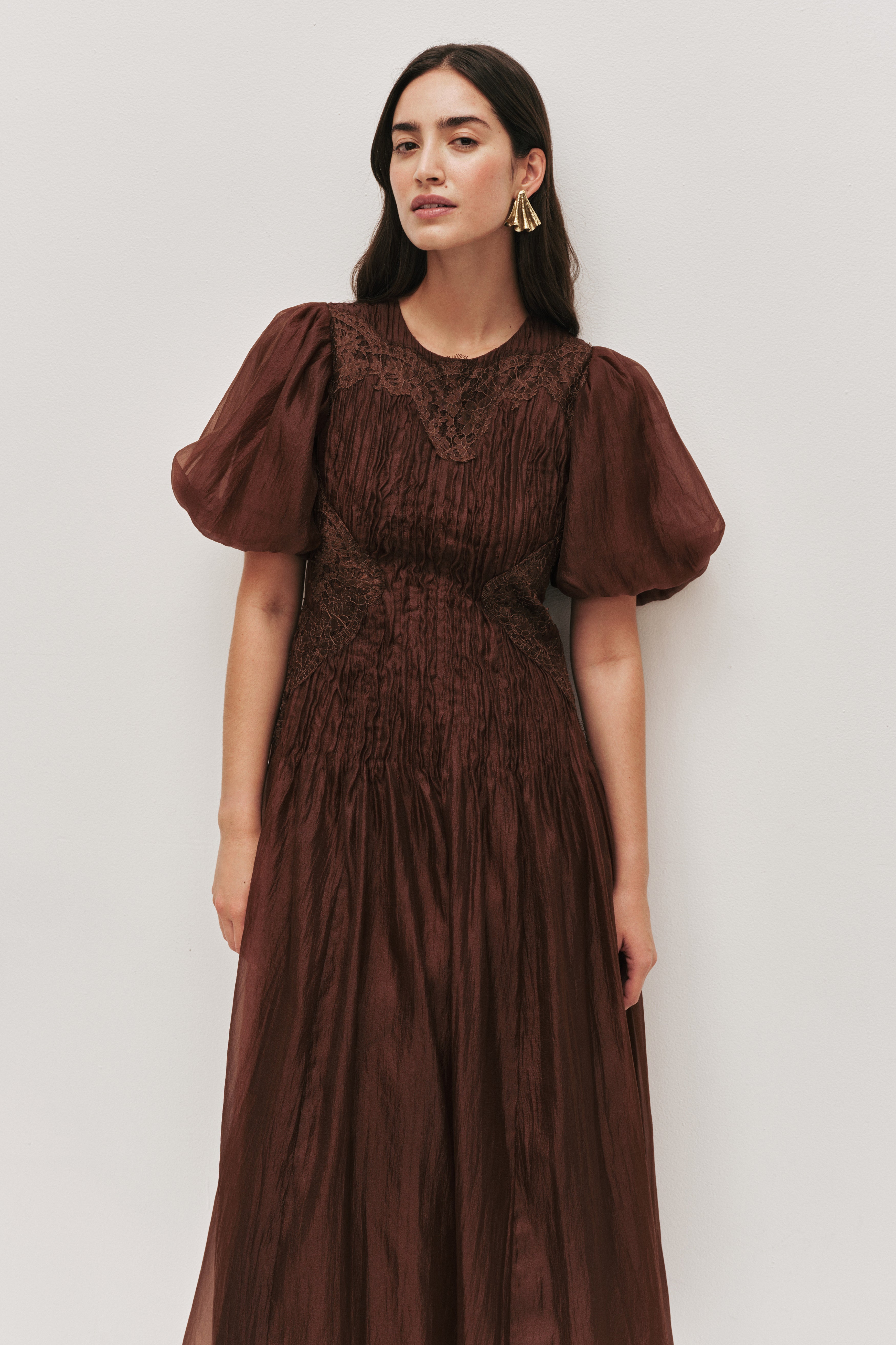 Ophelia Lace Midi Dress